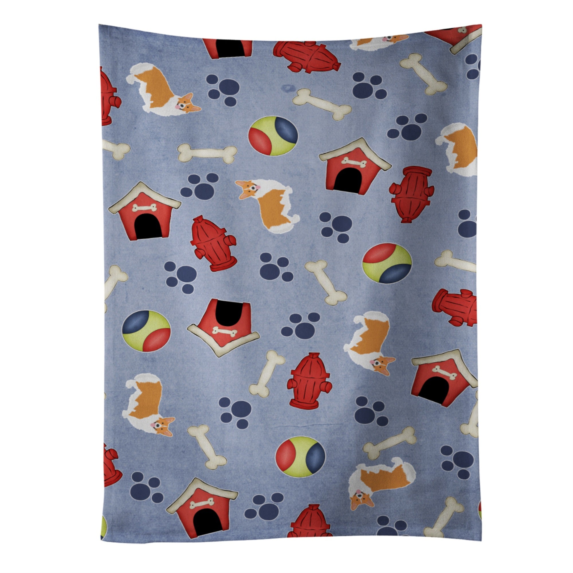'Caroline'S Treasures Bb4109Ktwl Dog House Collection Pembroke Corgi Kitchen Towel, 25'''' X 15'''', Multicolor''