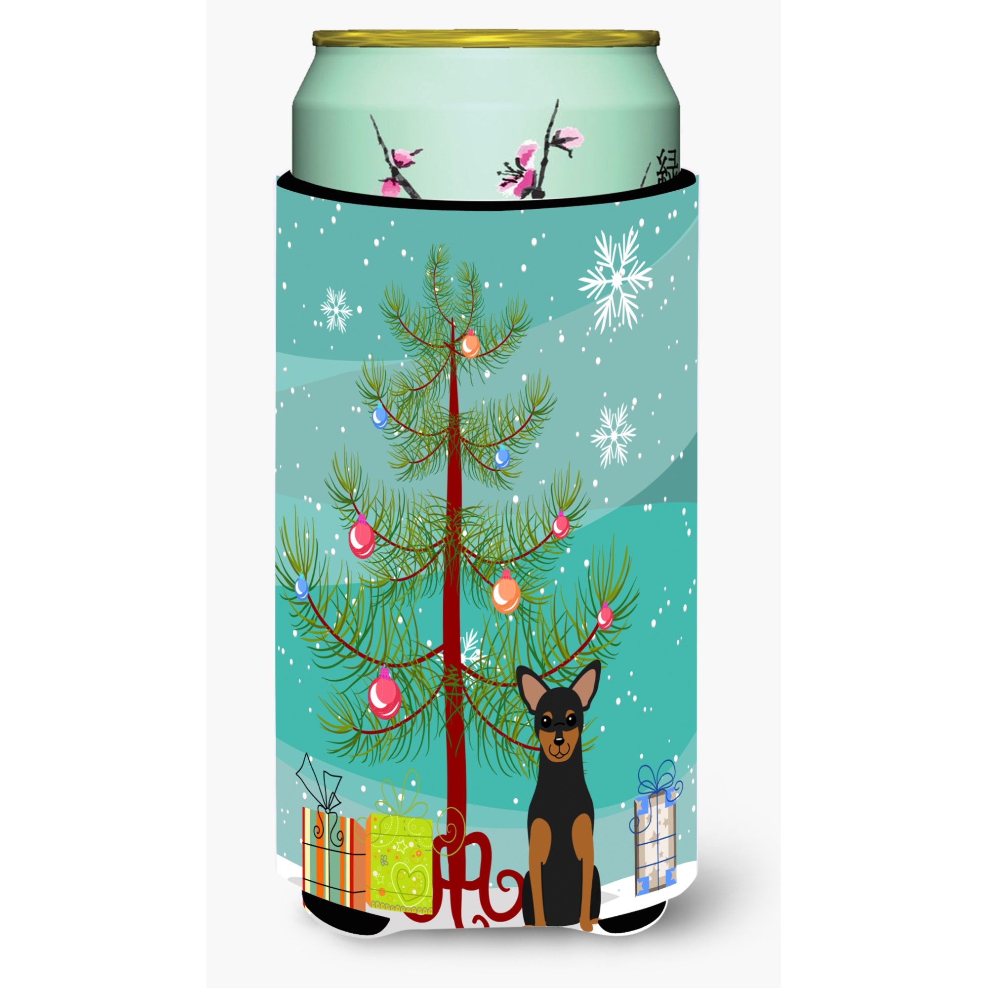 'Caroline'S Treasures Merry Christmas Tree Manchester Terrier Tall Boy Beverage Insulator Hugger Bb4153Tbc, Multicolor''