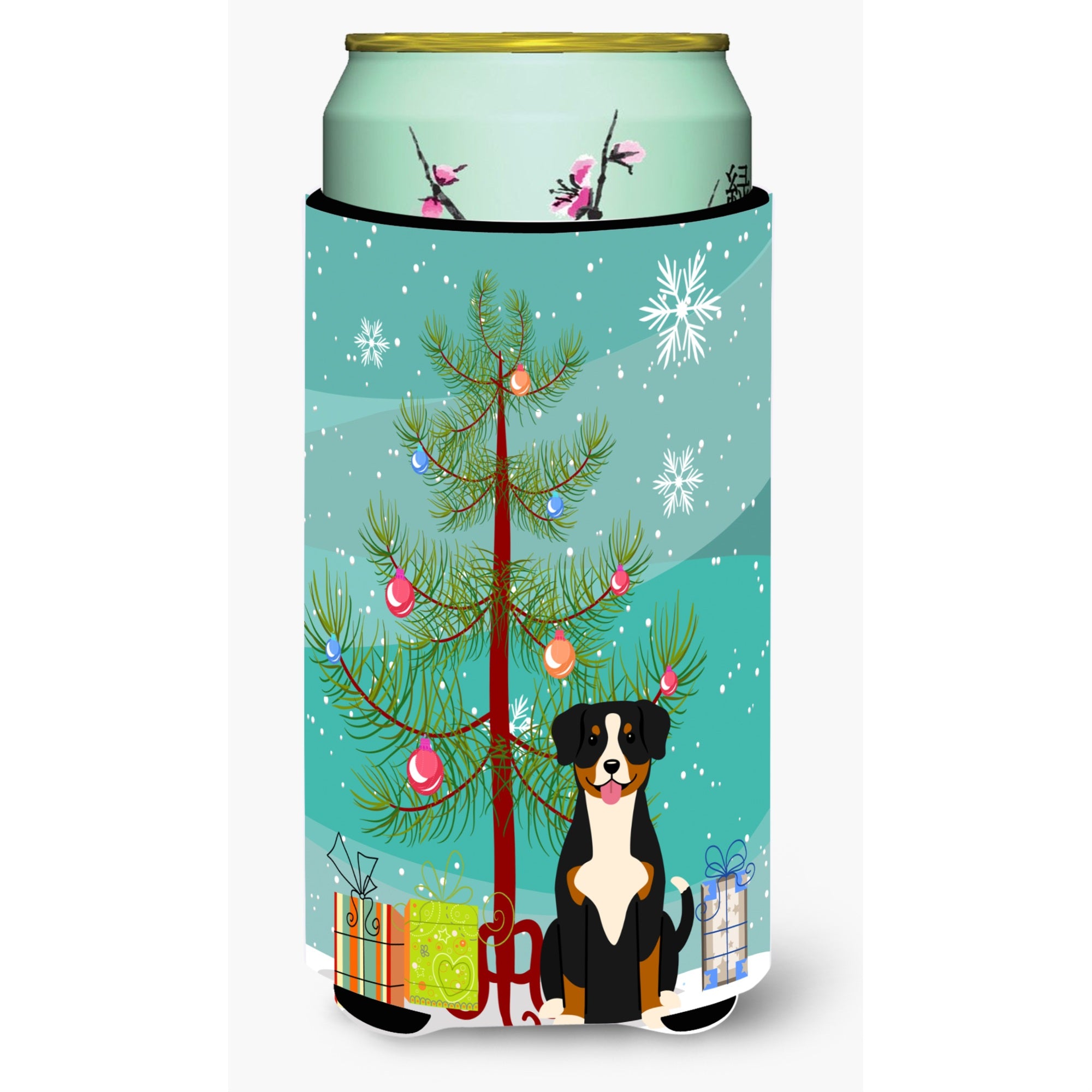 'Caroline'S Treasures Merry Christmas Tree Entlebucher Tall Boy Beverage Insulator Hugger Bb4163Tbc, Multicolor''