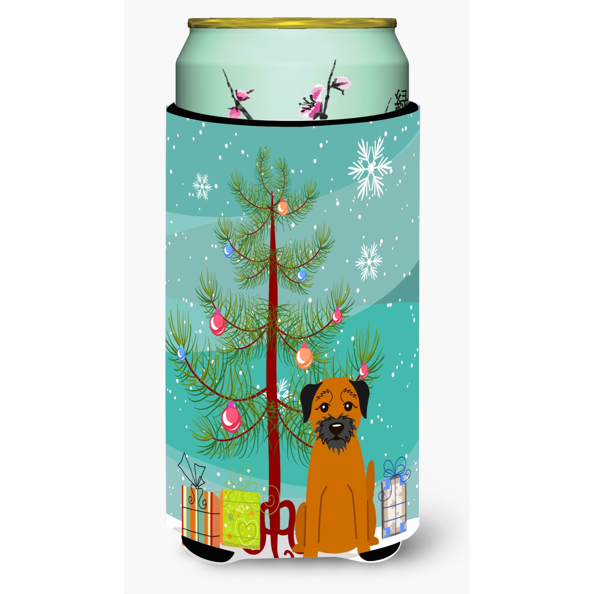 'Caroline'S Treasures Merry Christmas Tree Border Terrier Tall Boy Beverage Insulator Hugger Bb4164Tbc, Multicolor''