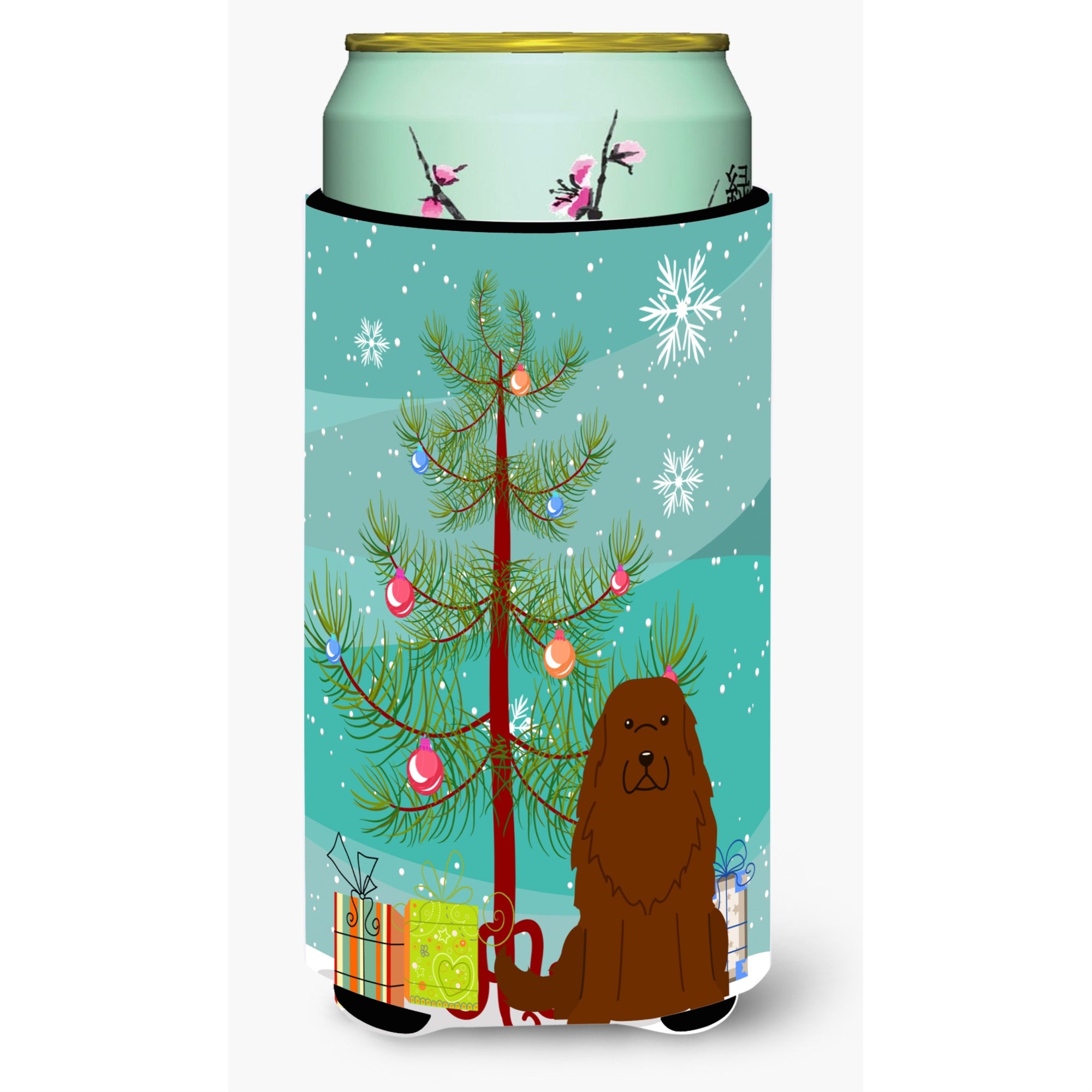 'Caroline'S Treasures Merry Christmas Tree Caucasian Shepherd Dog Tall Boy Beverage Insulator Hugger Bb4175Tbc, Multicolor''