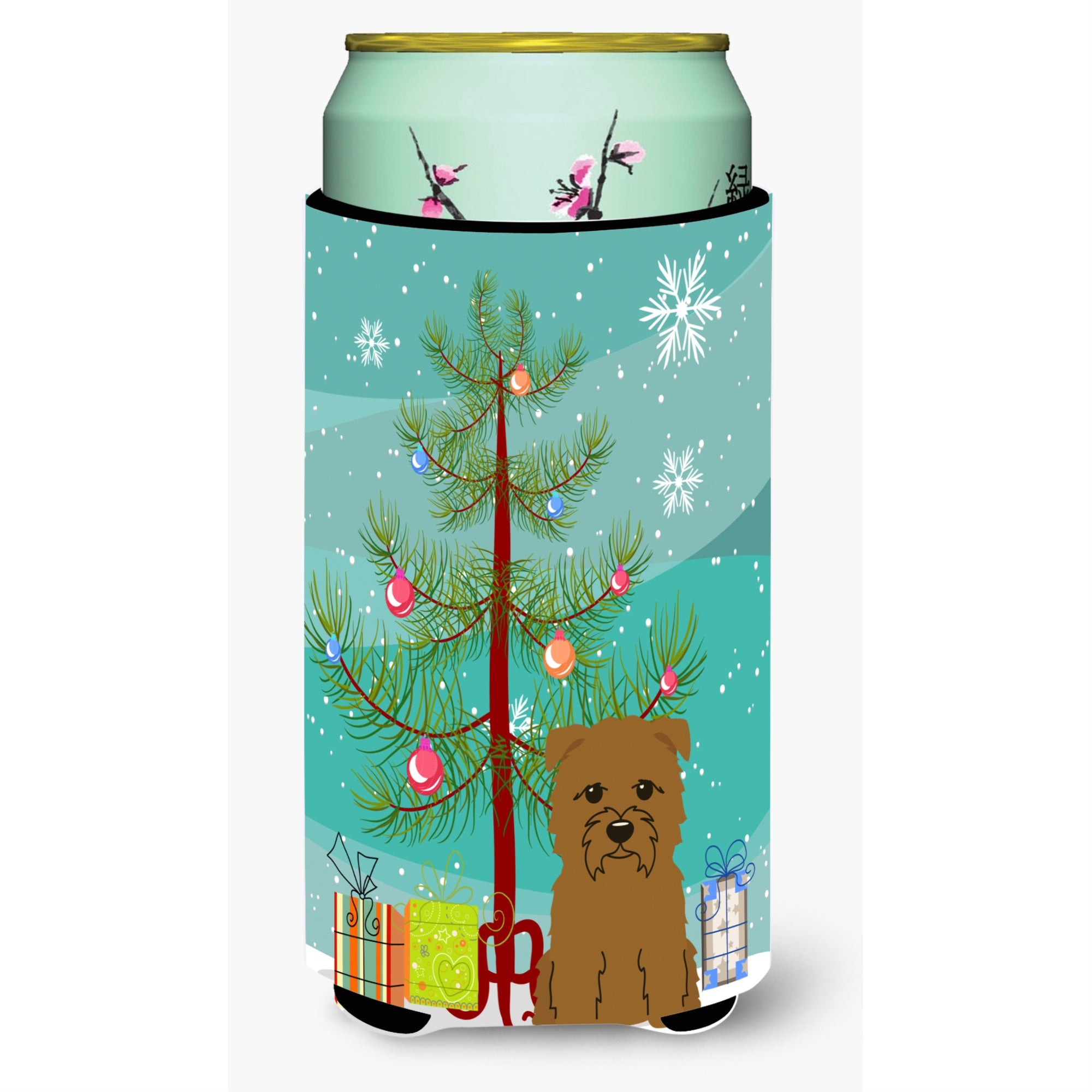'Caroline'S Treasures Merry Christmas Tree Glen Of Imal Tan Tall Boy Beverage Insulator Hugger Bb4185Tbc, Multicolor''