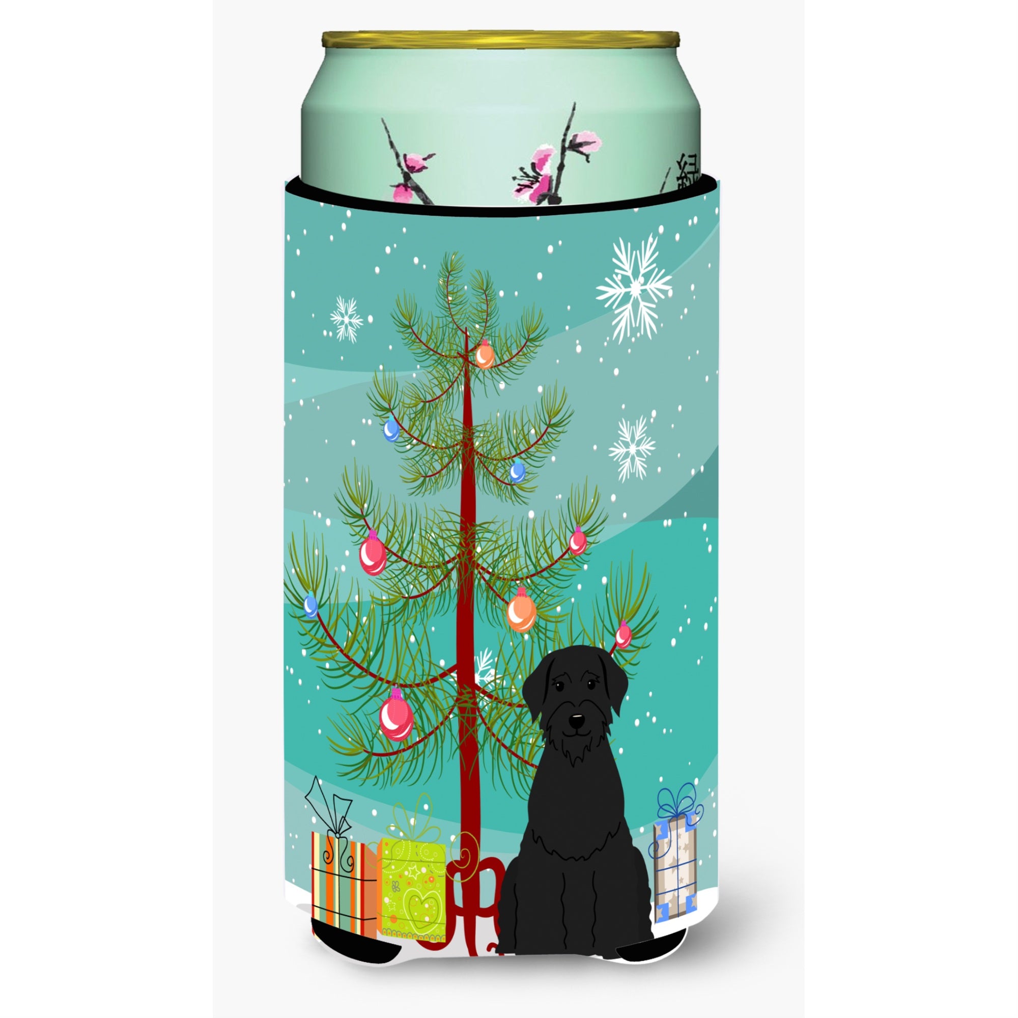 'Caroline'S Treasures Merry Christmas Tree Giant Schnauzer Tall Boy Beverage Insulator Hugger Bb4191Tbc, Multicolor''