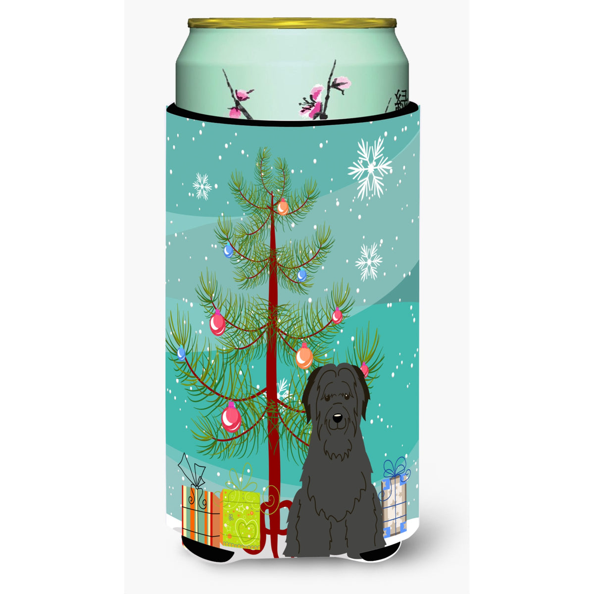 'Caroline'S Treasures Merry Christmas Tree Briard Black Tall Boy Beverage Insulator Hugger Bb4206Tbc, Multicolor''