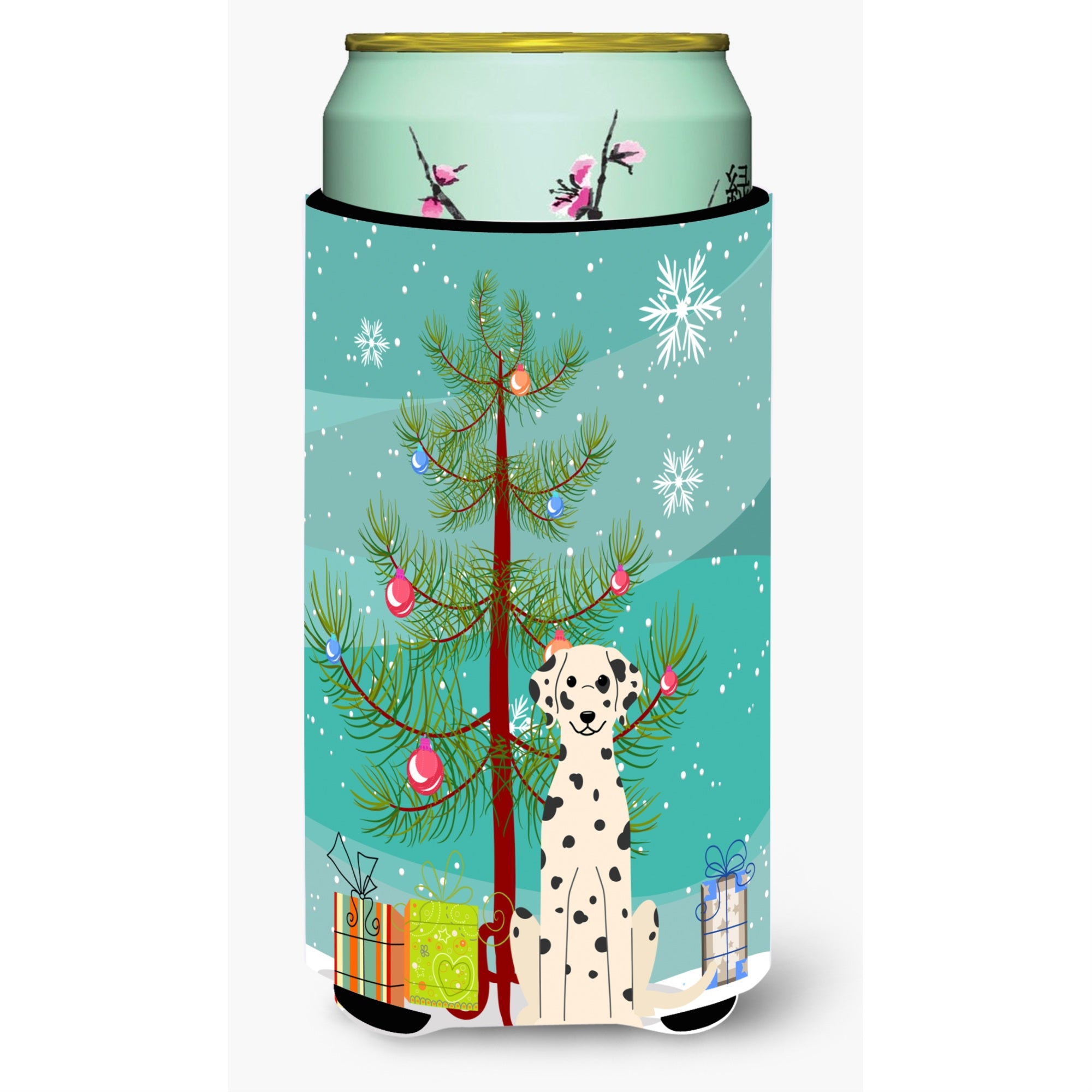 'Caroline'S Treasures Merry Christmas Tree Dalmatian Tall Boy Beverage Insulator Hugger Bb4222Tbc, Multicolor''