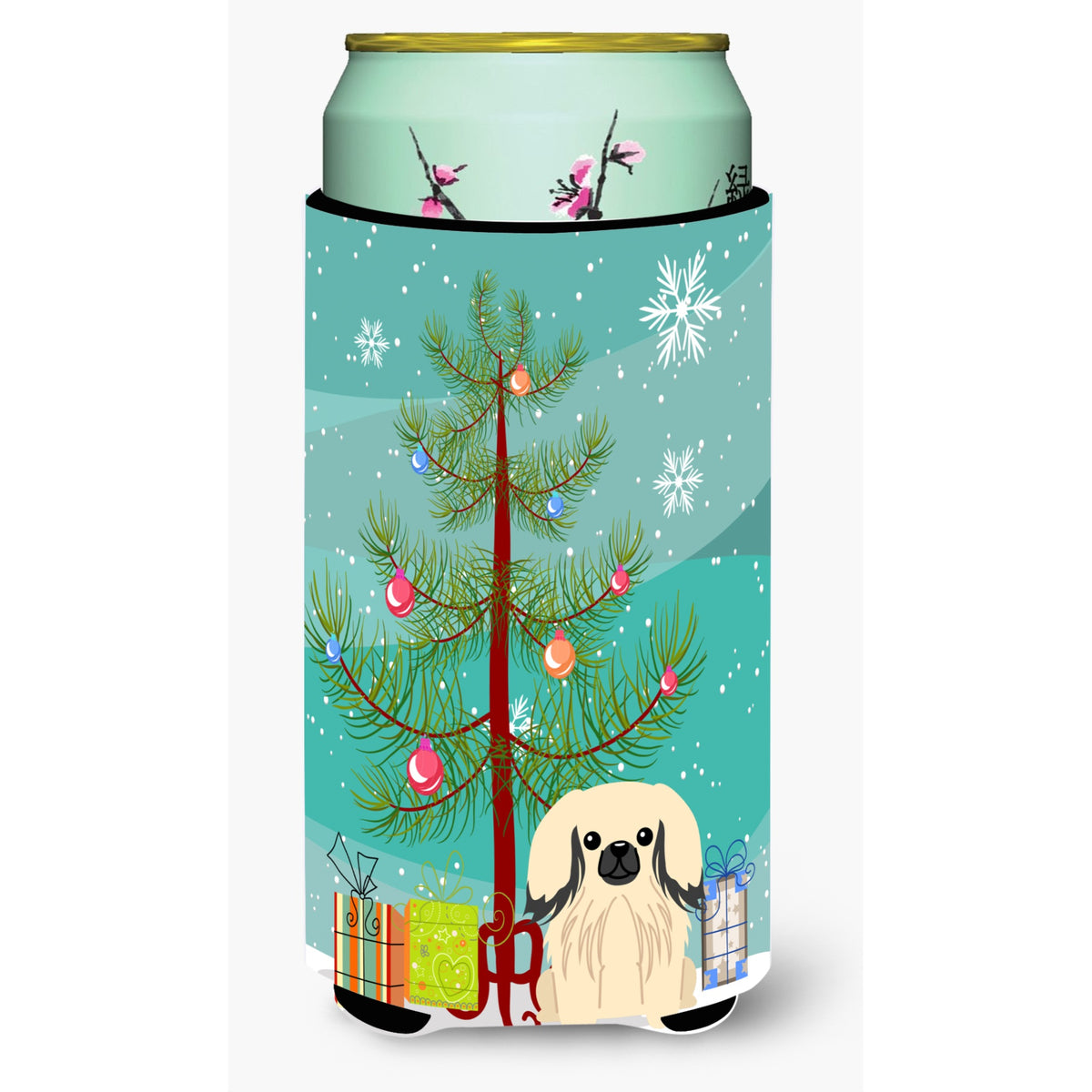 'Caroline'S Treasures Merry Christmas Tree Pekingnese Cream Tall Boy Beverage Insulator Hugger Bb4231Tbc, Multicolor''