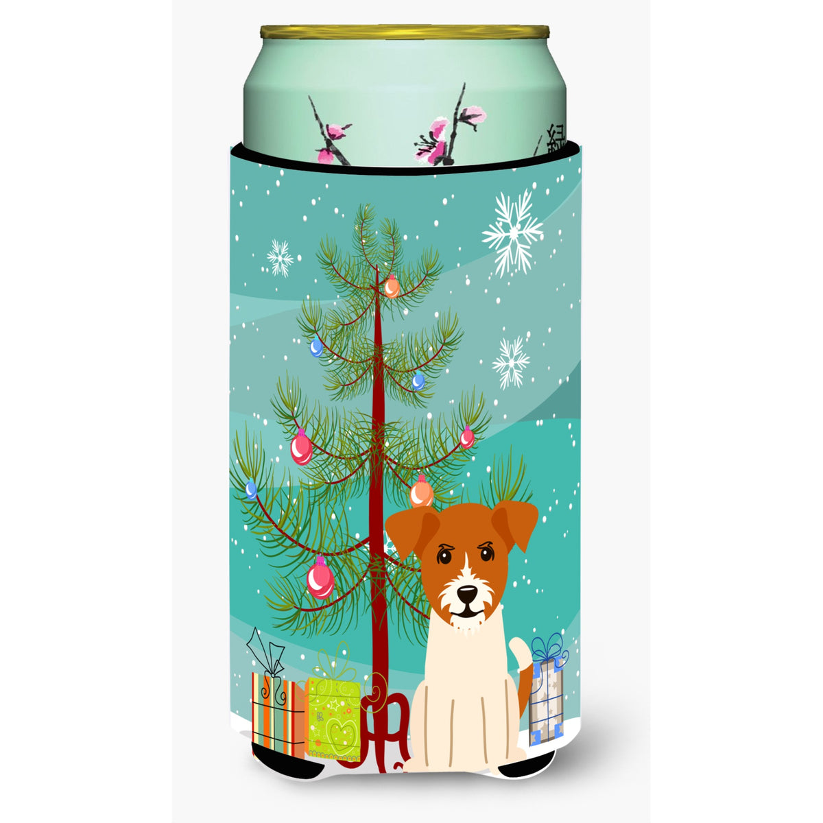 'Caroline'S Treasures Merry Christmas Tree Jack Russell Terrier Tall Boy Beverage Insulator Hugger Bb4233Tbc, Multicolor''