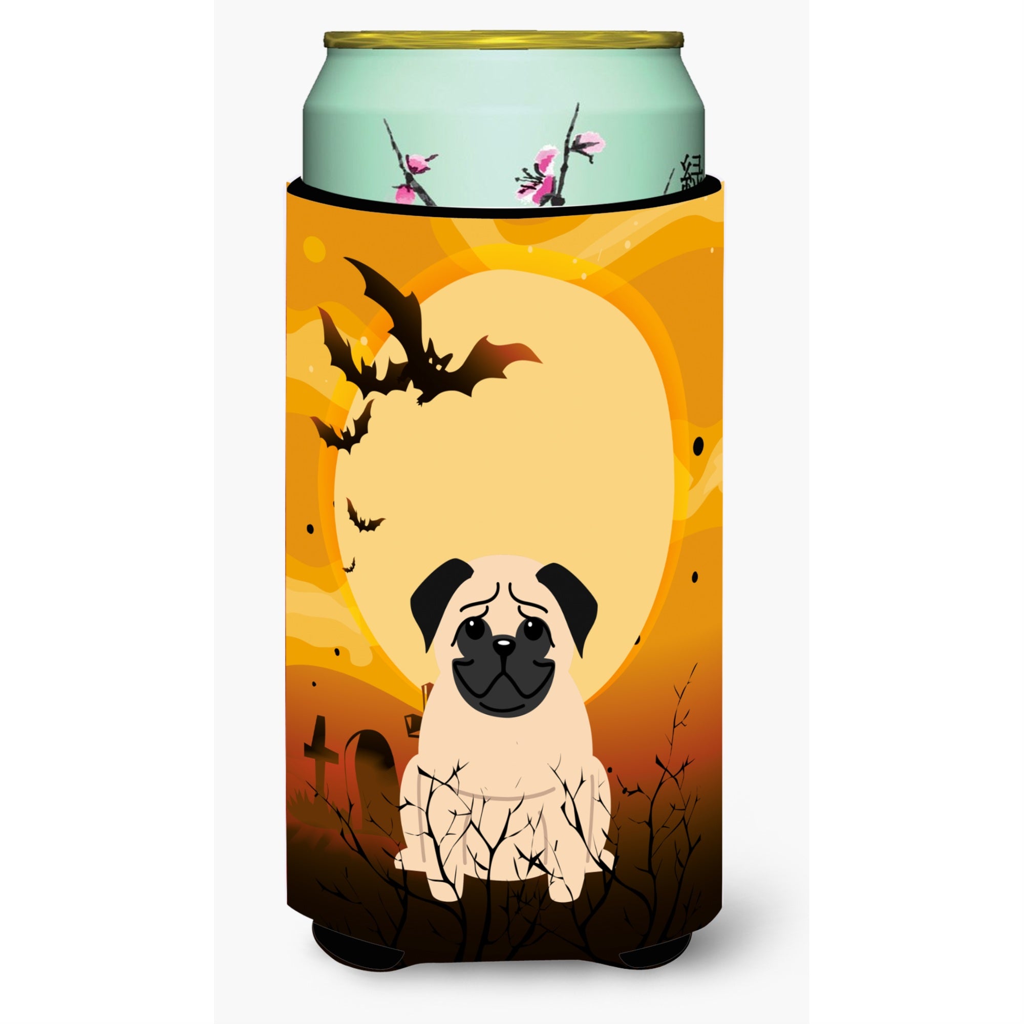 'Caroline'S Treasures Halloween Pug Fawn Tall Boy Beverage Insulator Hugger Bb4274Tbc, Multicolor''