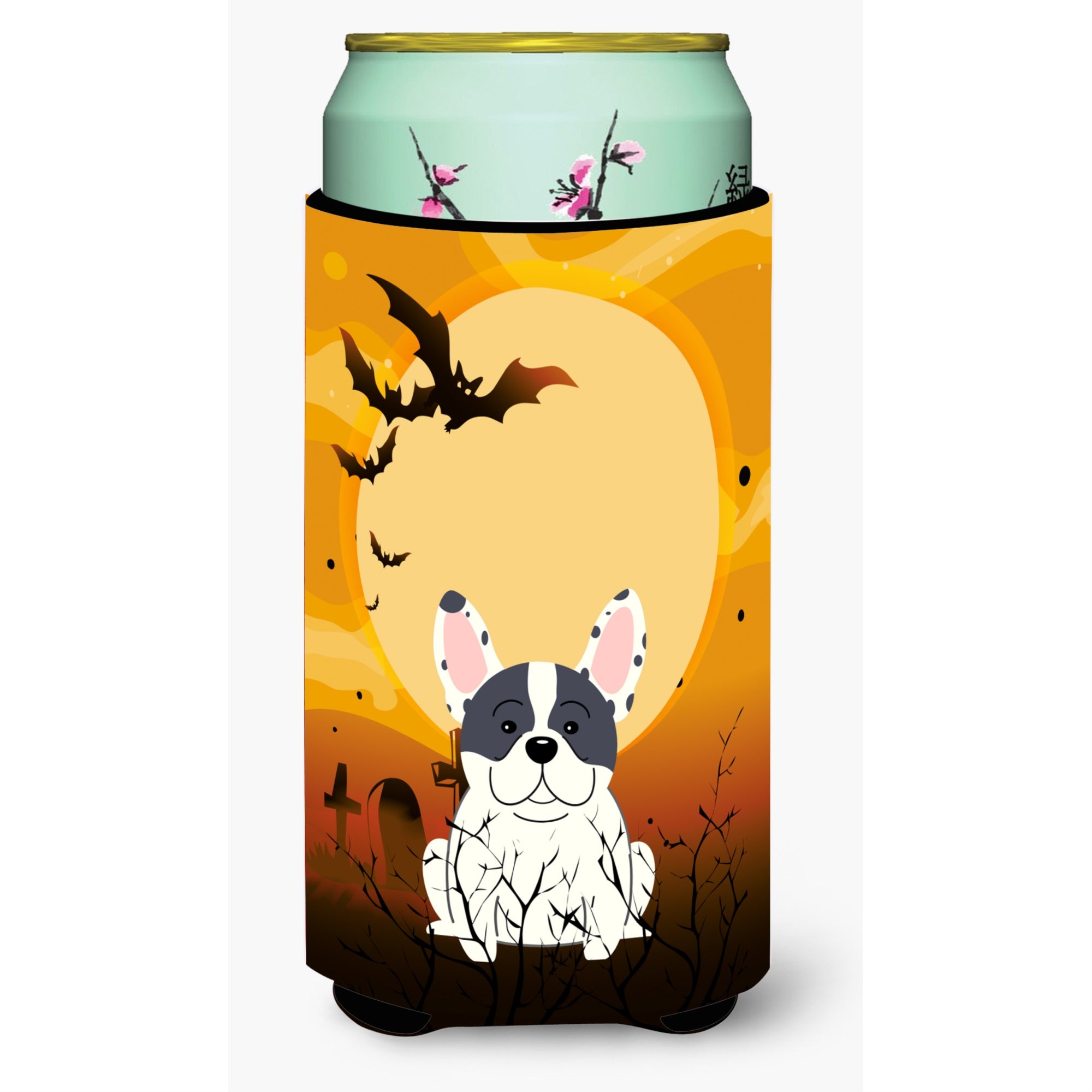 'Caroline'S Treasures Halloween French Bulldog Piebald Tall Boy Beverage Insulator Hugger Bb4277Tbc, Multicolor''