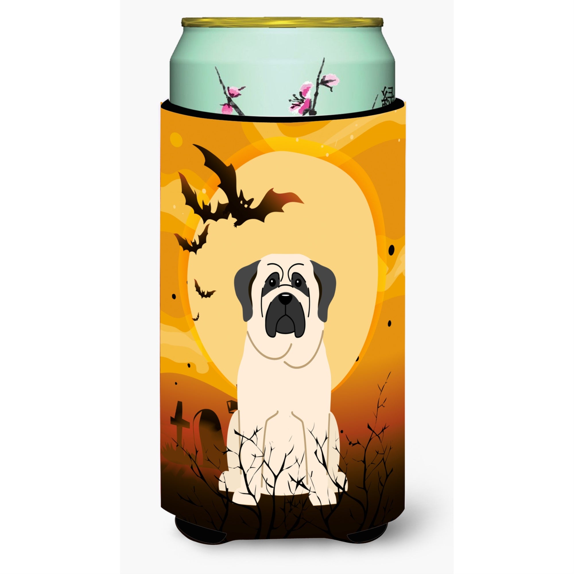 'Caroline'S Treasures Halloween Mastiff White Tall Boy Beverage Insulator Hugger Bb4283Tbc, Multicolor''