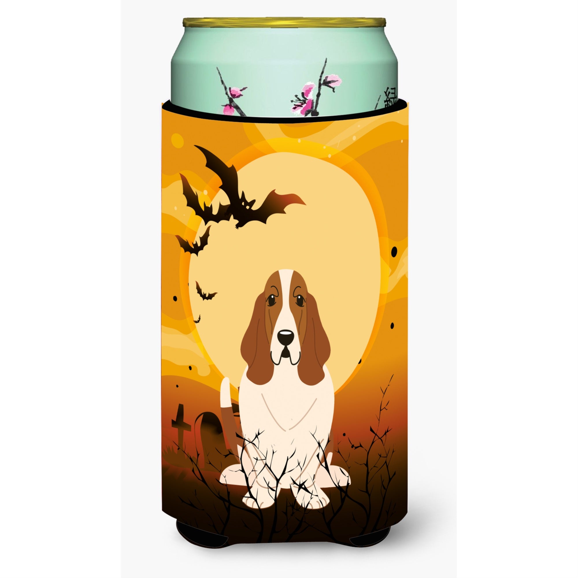 'Caroline'S Treasures Halloween Basset Hound Tall Boy Beverage Insulator Hugger Bb4287Tbc, Multicolor''