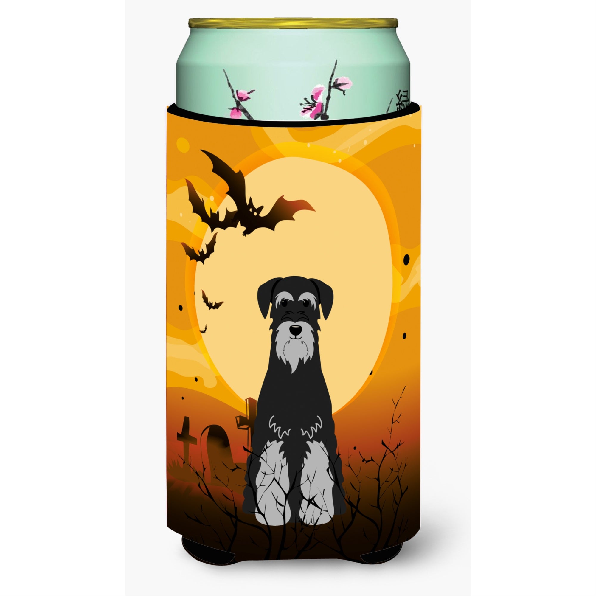'Caroline'S Treasures Halloween Standard Schnauzer Black Grey Tall Boy Beverage Insulator Hugger Bb4300Tbc, Multicolor''
