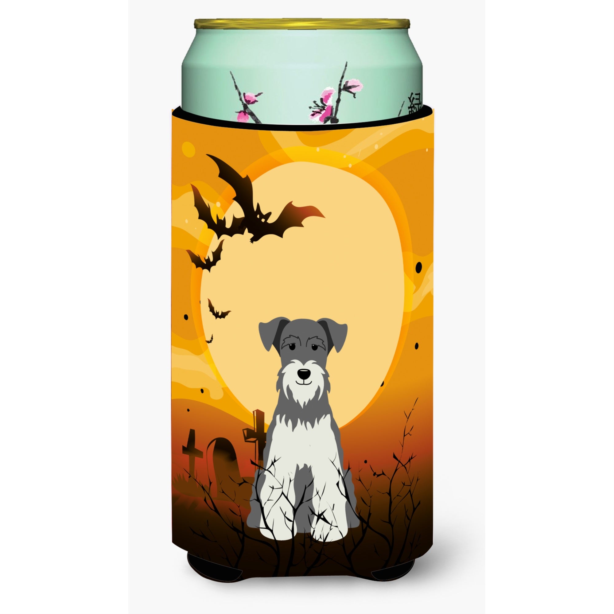 'Caroline'S Treasures Halloween Miniature Schanuzer Salt & Pepper Tall Boy Beverage Insulator Hugger Bb4320Tbc, Multicolor''
