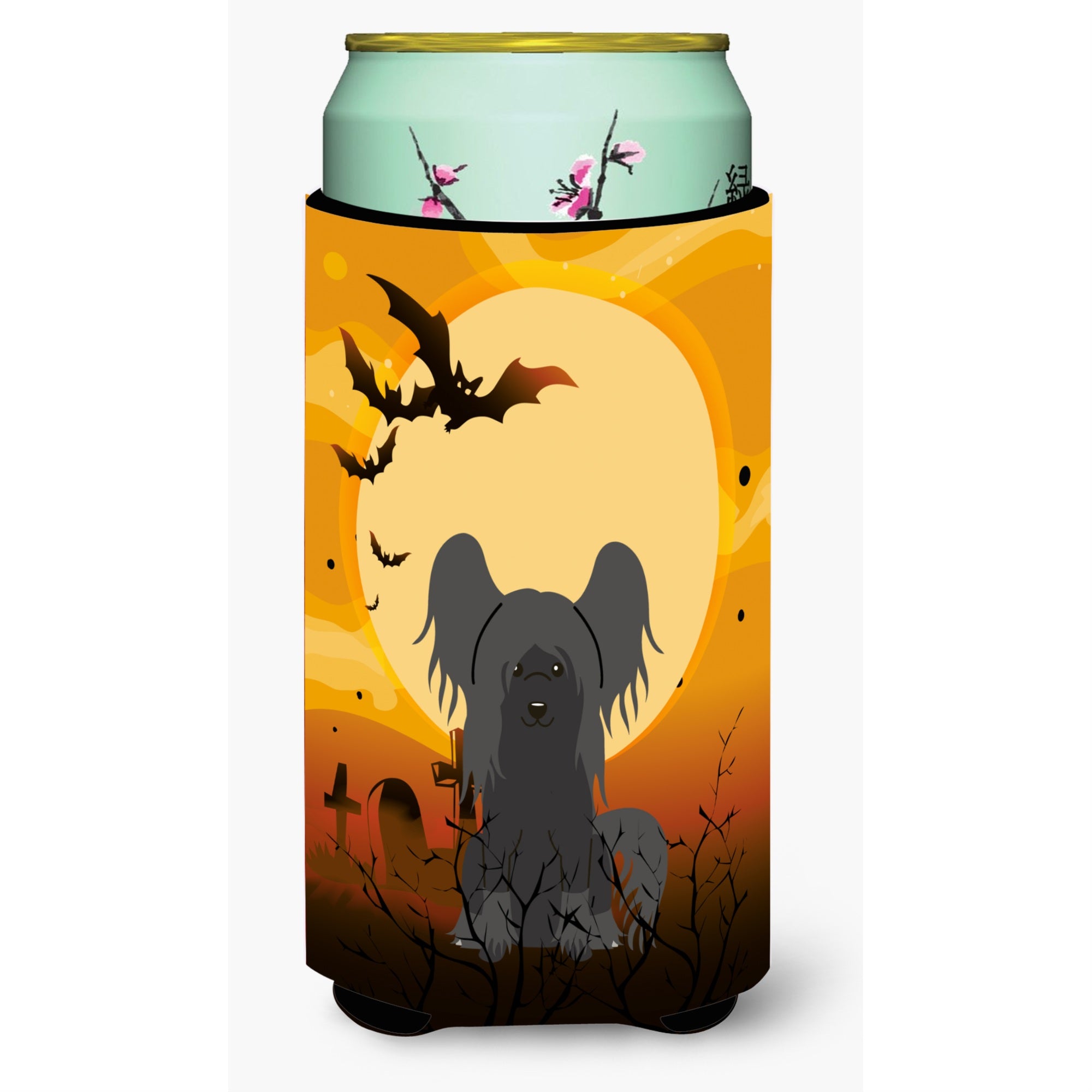 'Caroline'S Treasures Halloween Chinese Crested Black Tall Boy Beverage Insulator Hugger Bb4378Tbc, Multicolor''