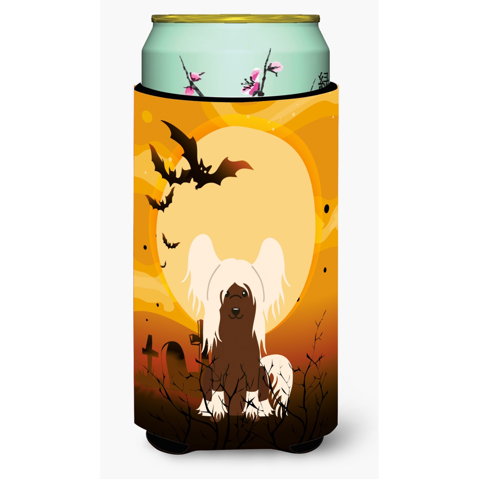 'Caroline'S Treasures Halloween Chinese Crested Cream Tall Boy Beverage Insulator Hugger Bb4379Tbc, Multicolor''