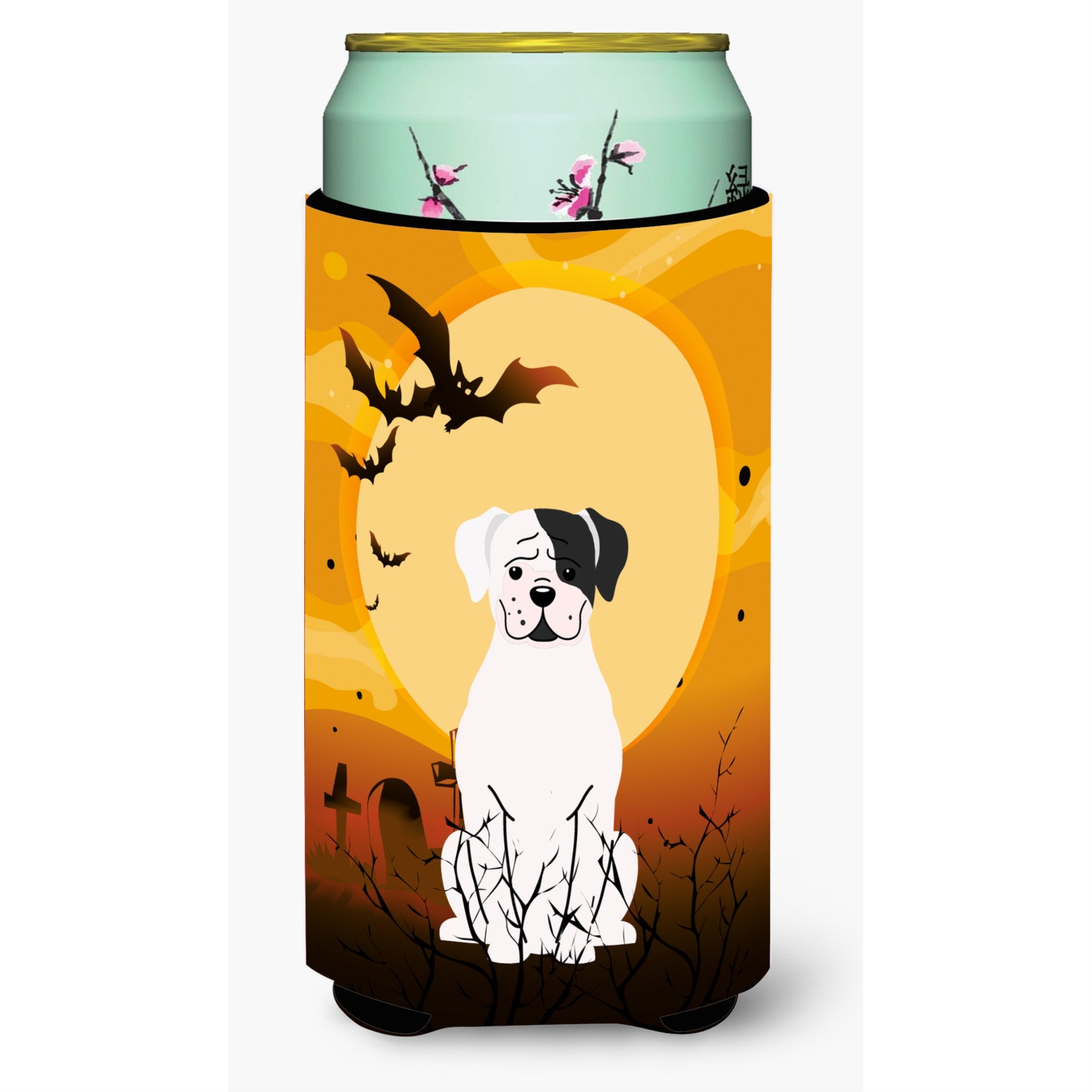 'Caroline'S Treasures Halloween White Boxer Cooper Tall Boy Beverage Insulator Hugger Bb4380Tbc, Multicolor''