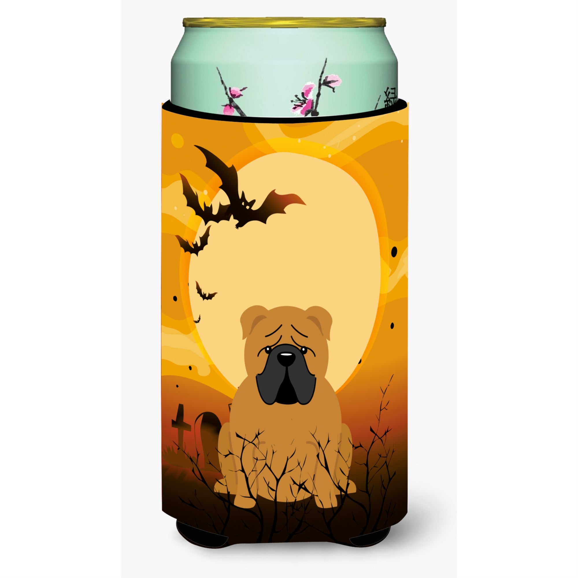 'Caroline'S Treasures Halloween English Bulldog Red Tall Boy Beverage Insulator Hugger Bb4388Tbc, Multicolor''
