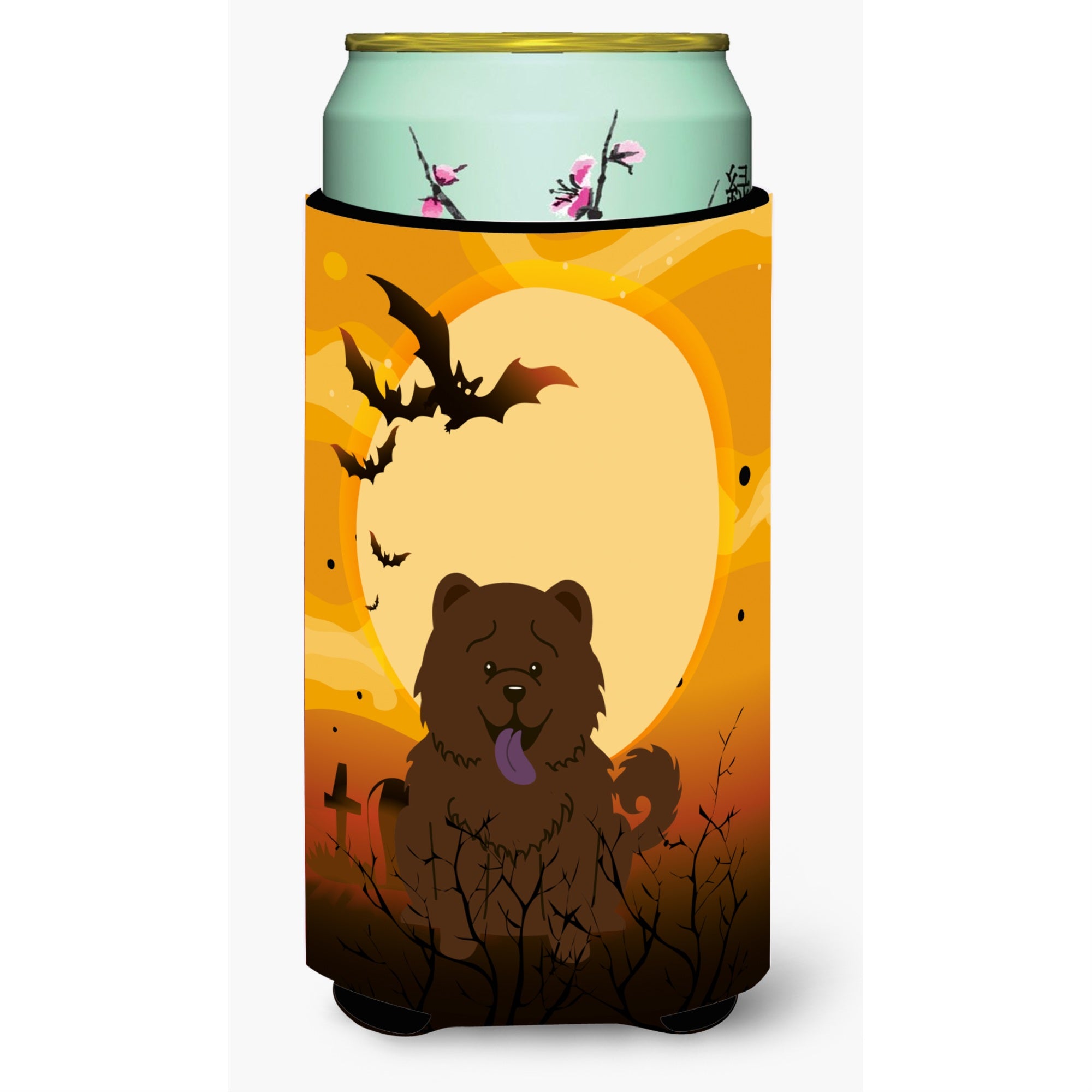 'Caroline'S Treasures Halloween Chow Chocolate Tall Boy Beverage Insulator Hugger Bb4407Tbc, Multicolor''