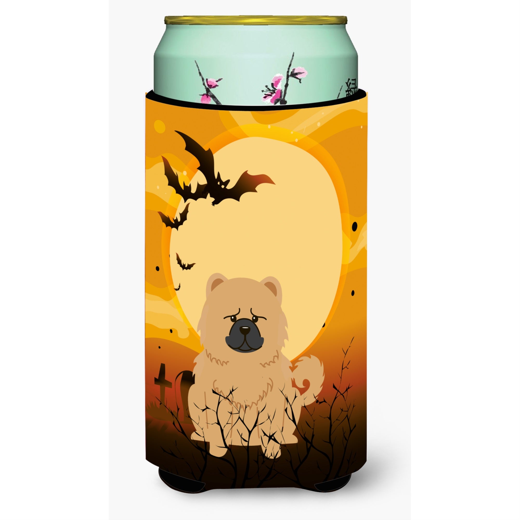 'Caroline'S Treasures Halloween Chow Cream Tall Boy Beverage Insulator Hugger Bb4410Tbc, Multicolor''
