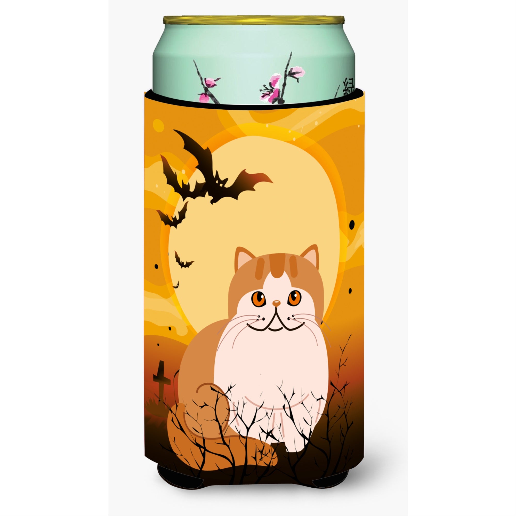 'Caroline'S Treasures Halloween Exotic Shorthair Cat Tall Boy Beverage Insulator Hugger, Multicolor''
