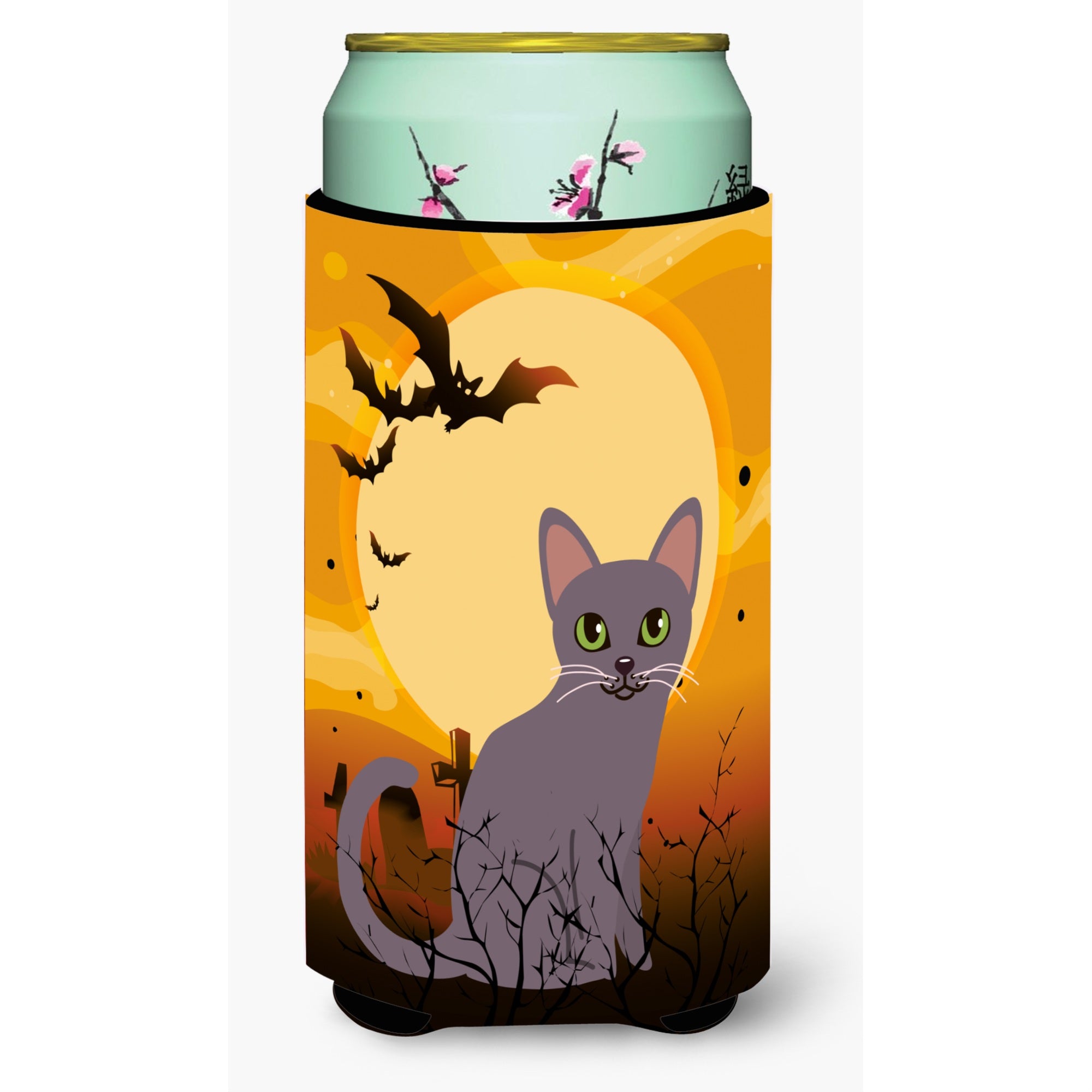 'Caroline'S Treasures Halloween Korat Cat Tall Boy Beverage Insulator Hugger, Multicolor''