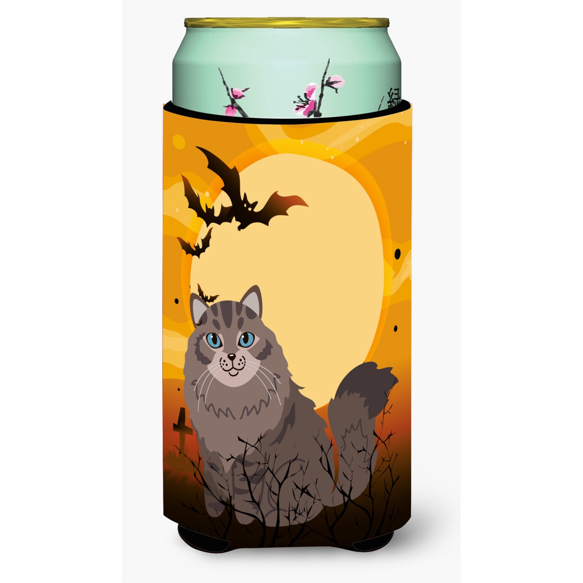 'Caroline'S Treasures Halloween Siberian Cat Tall Boy Beverage Insulator Hugger, Multicolor''