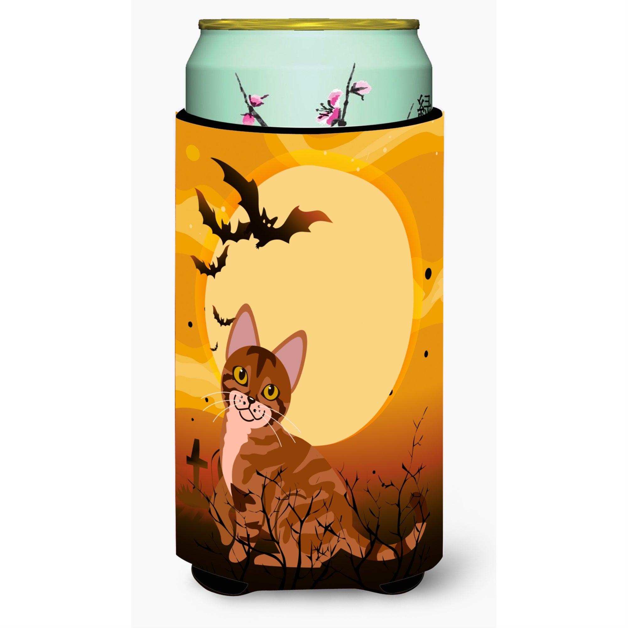 'Caroline'S Treasures Halloween Sokoke Cat Tall Boy Beverage Insulator Hugger, Multicolor''