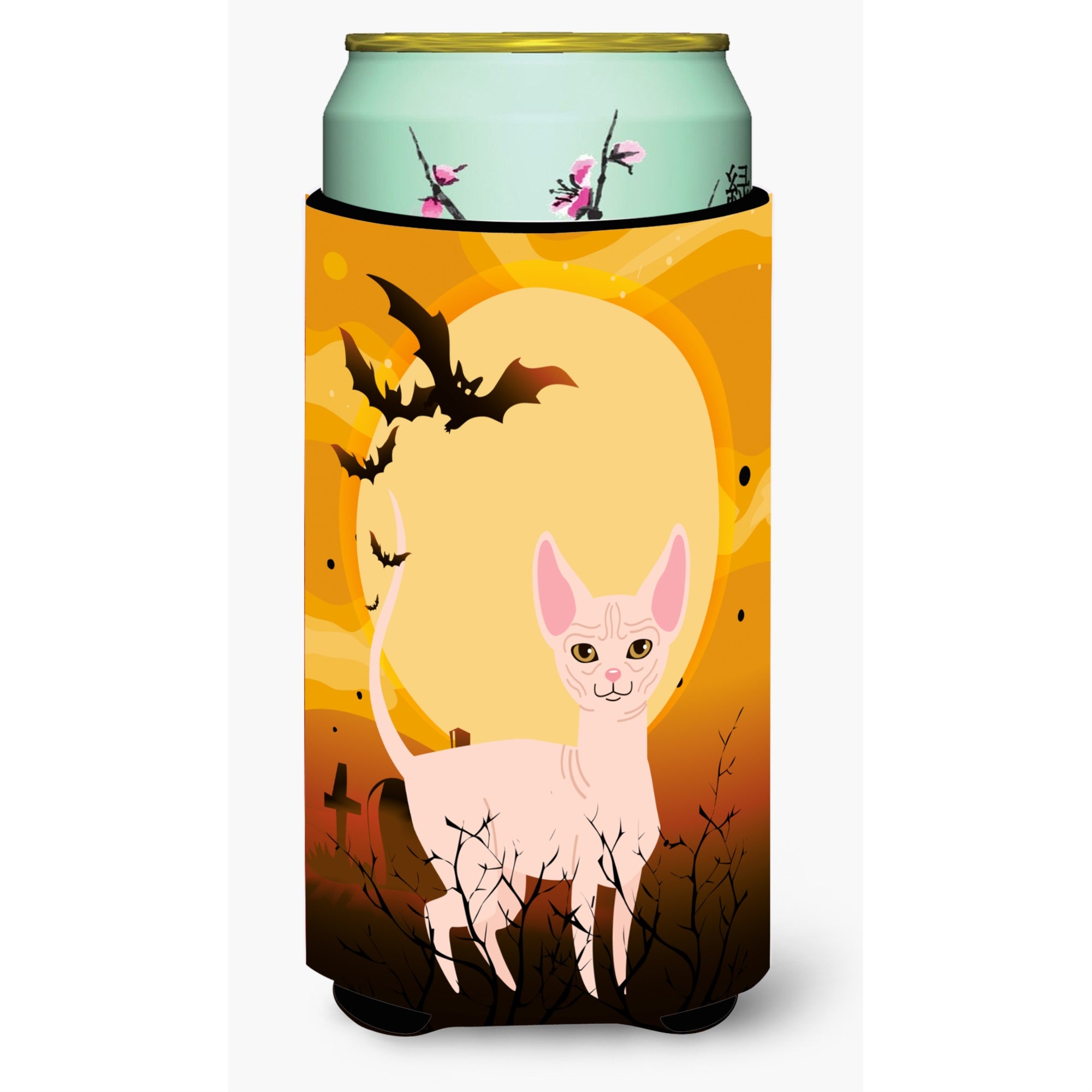 'Caroline'S Treasures Halloween Sphynx Cat Tall Boy Beverage Insulator Hugger, Multicolor''