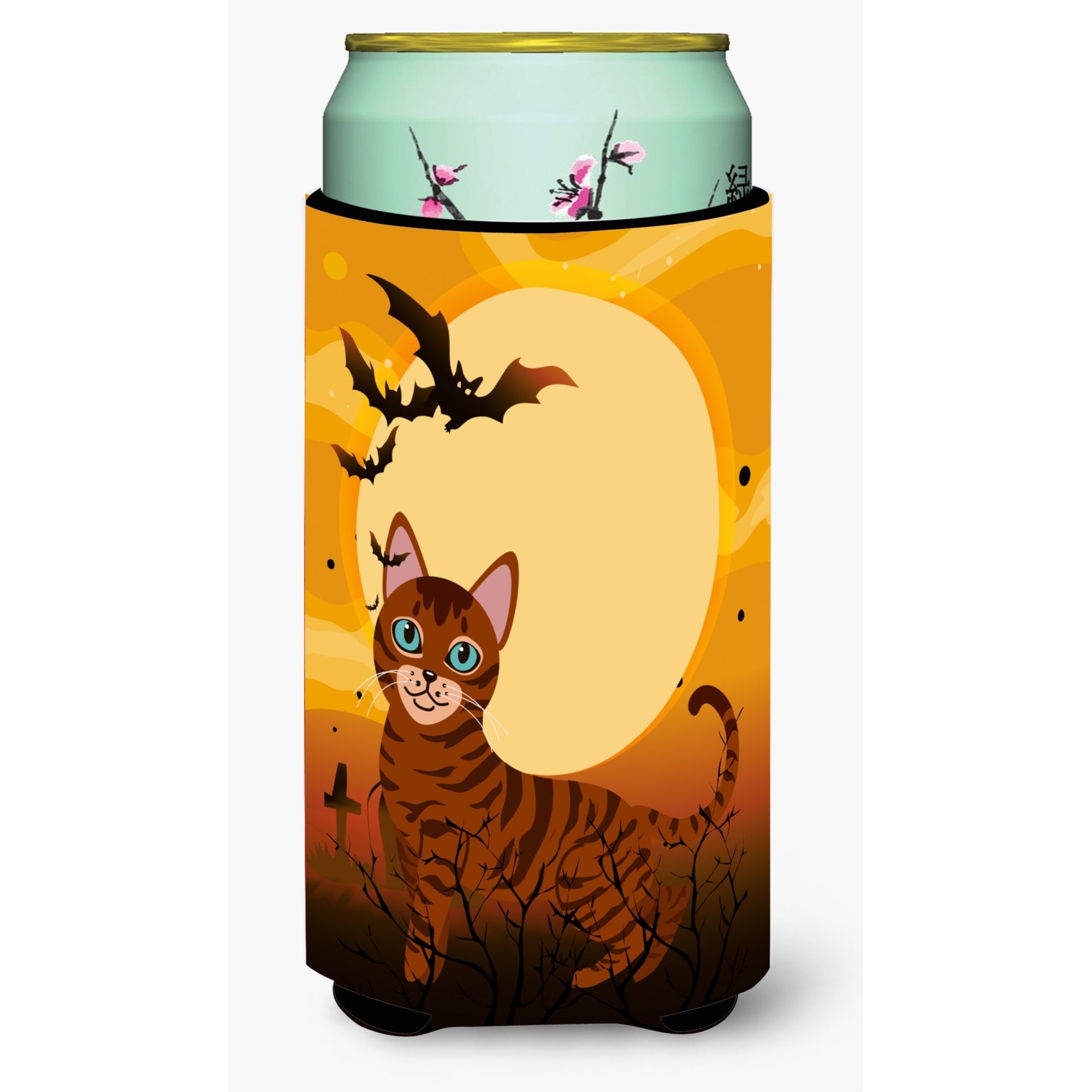 'Caroline'S Treasures Halloween Toyger Cat Tall Boy Beverage Insulator Hugger, Multicolor''