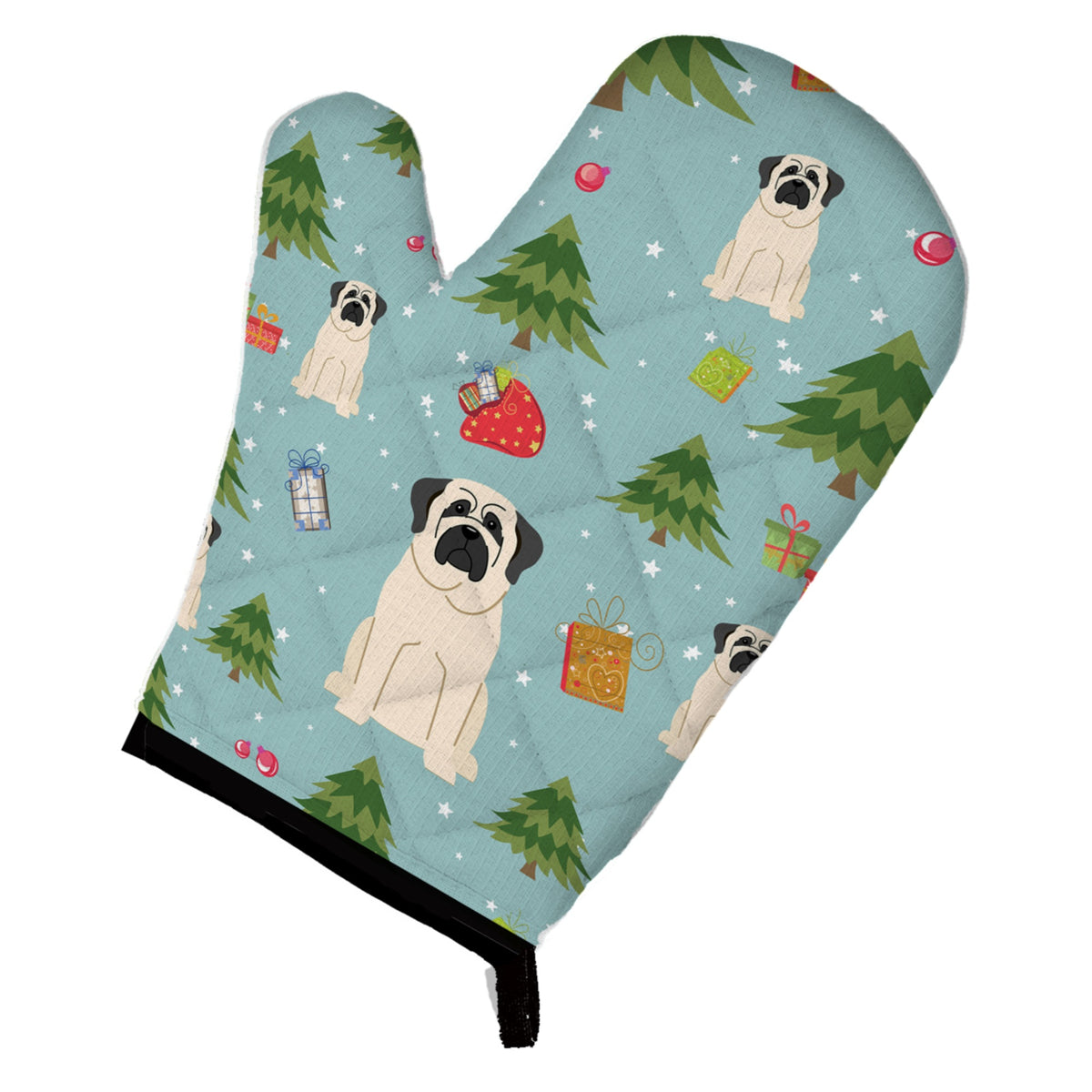 'Caroline'S Treasures Bb4677Ovmt Christmas Mastiff White Oven Mitt, 12'''' By 8.5'''', Multicolor''