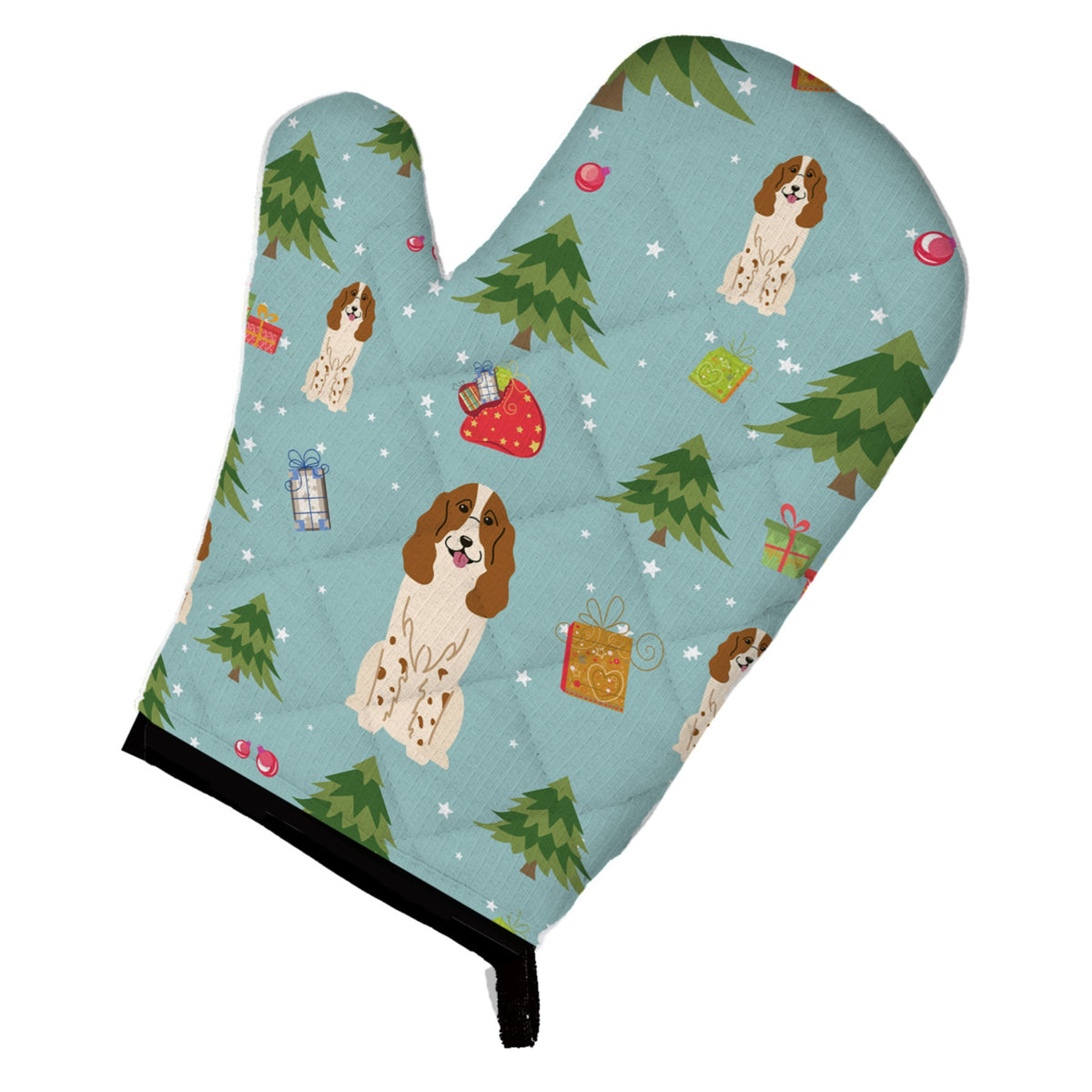 'Caroline'S Treasures Bb4691Ovmt Christmas Russian Spaniel Oven Mitt, 12'''' By 8.5'''', Multicolor''