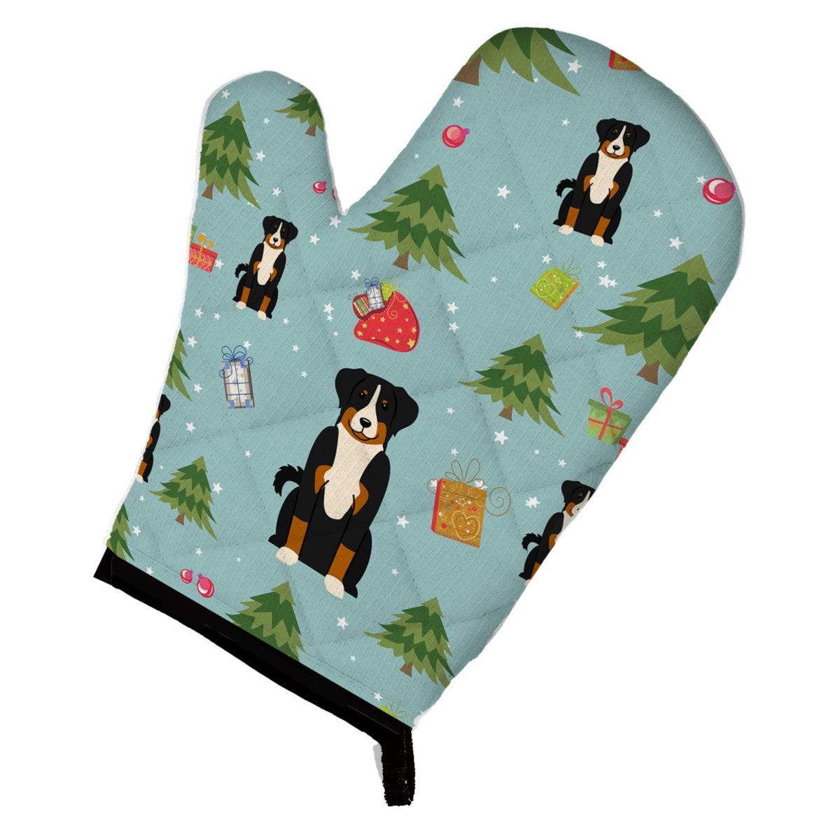 'Caroline'S Treasures Bb4703Ovmt Christmas Appenzeller Sennenhund Oven Mitt, 12'''' By 8.5'''', Multicolor''