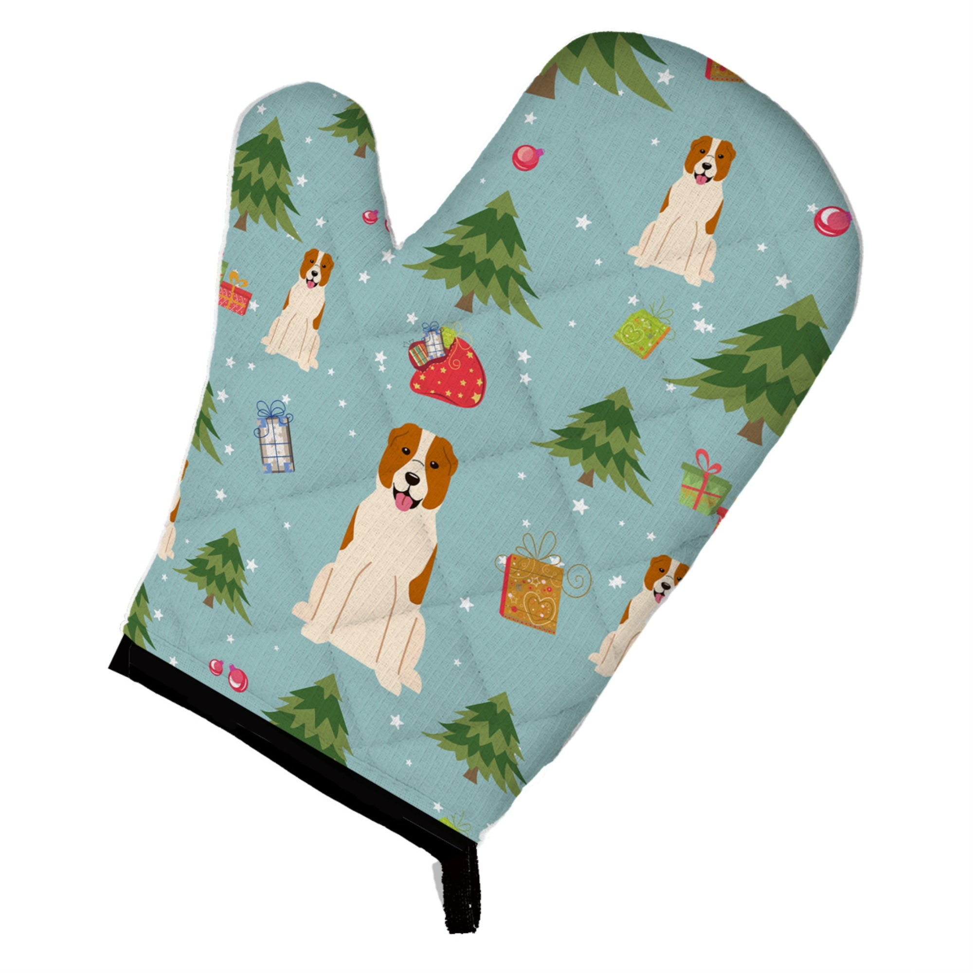 'Caroline'S Treasures Bb4709Ovmt Christmas Central Asian Shepherd Dog Oven Mitt, 12'''' By 8.5'''', Multicolor''