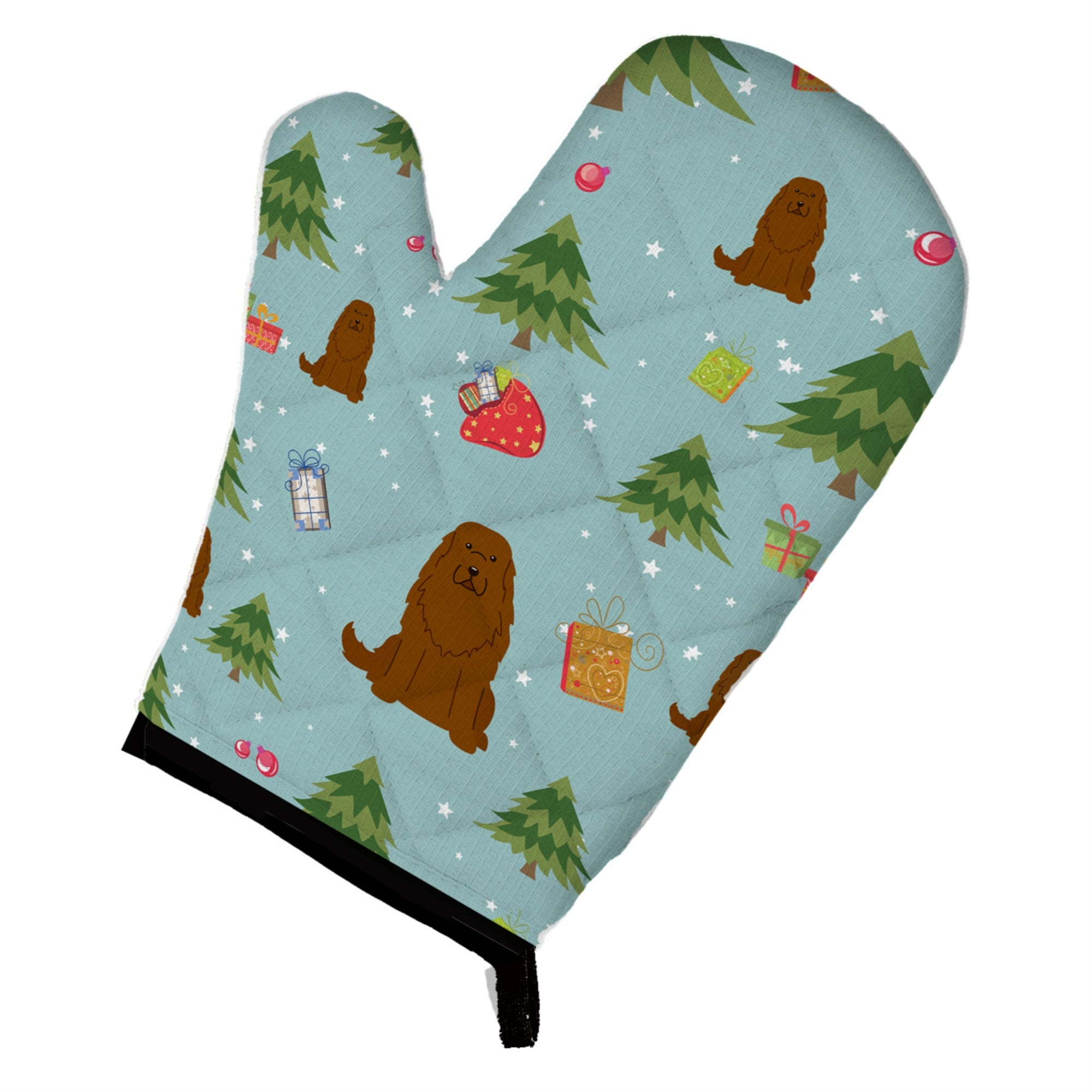 'Caroline'S Treasures Bb4710Ovmt Christmas Caucasian Shepherd Dog Oven Mitt, 12'''' By 8.5'''', Multicolor''