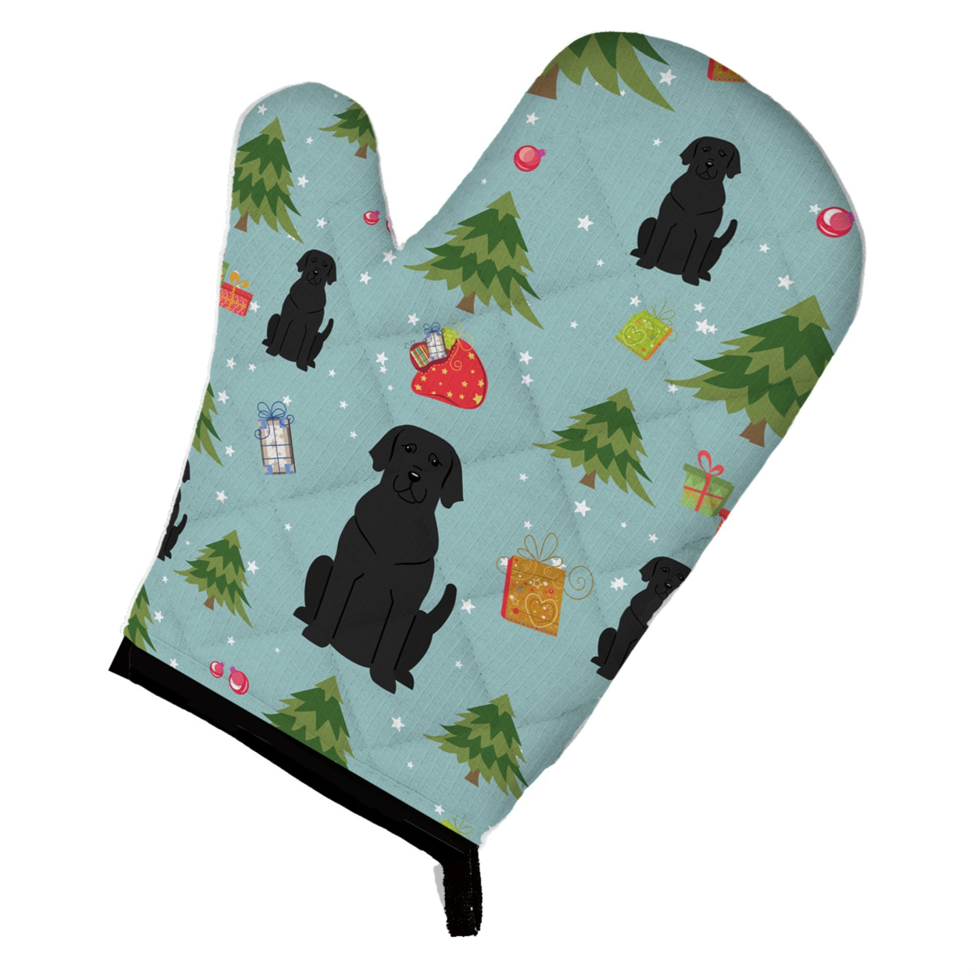 'Caroline'S Treasures Bb4717Ovmt Christmas Black Labrador Oven Mitt, 12'''' By 8.5'''', Multicolor''