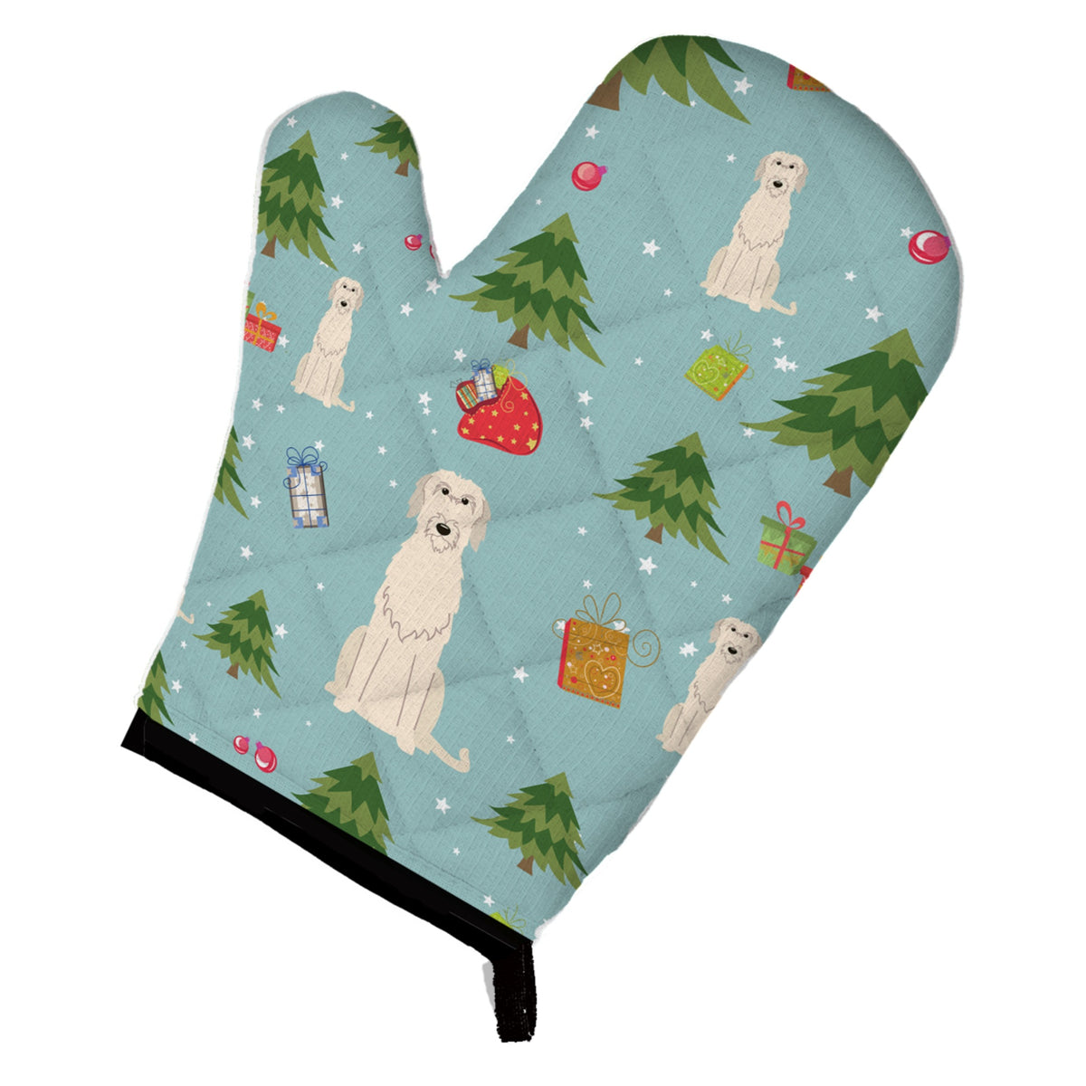 'Caroline'S Treasures Bb4725Ovmt Christmas Irish Wolfhound Oven Mitt, 12'''' By 8.5'''', Multicolor''