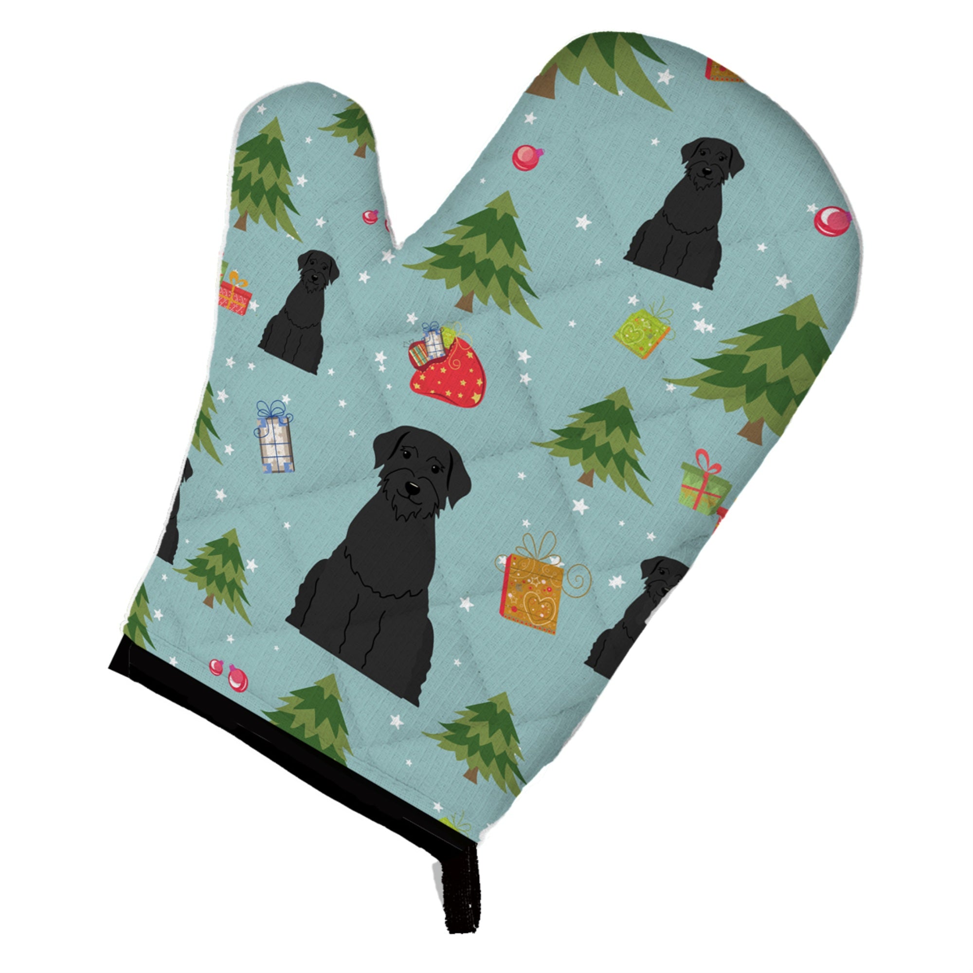 'Caroline'S Treasures Bb4726Ovmt Christmas Giant Schnauzer Oven Mitt, 12'''' By 8.5'''', Multicolor''