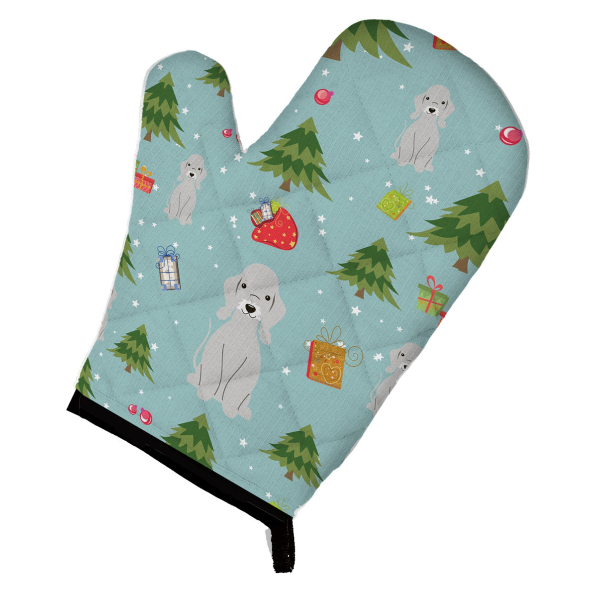 'Caroline'S Treasures Bb4750Ovmt Christmas Bedlington Terrier Blue Oven Mitt, 12'''' By 8.5'''', Multicolor''