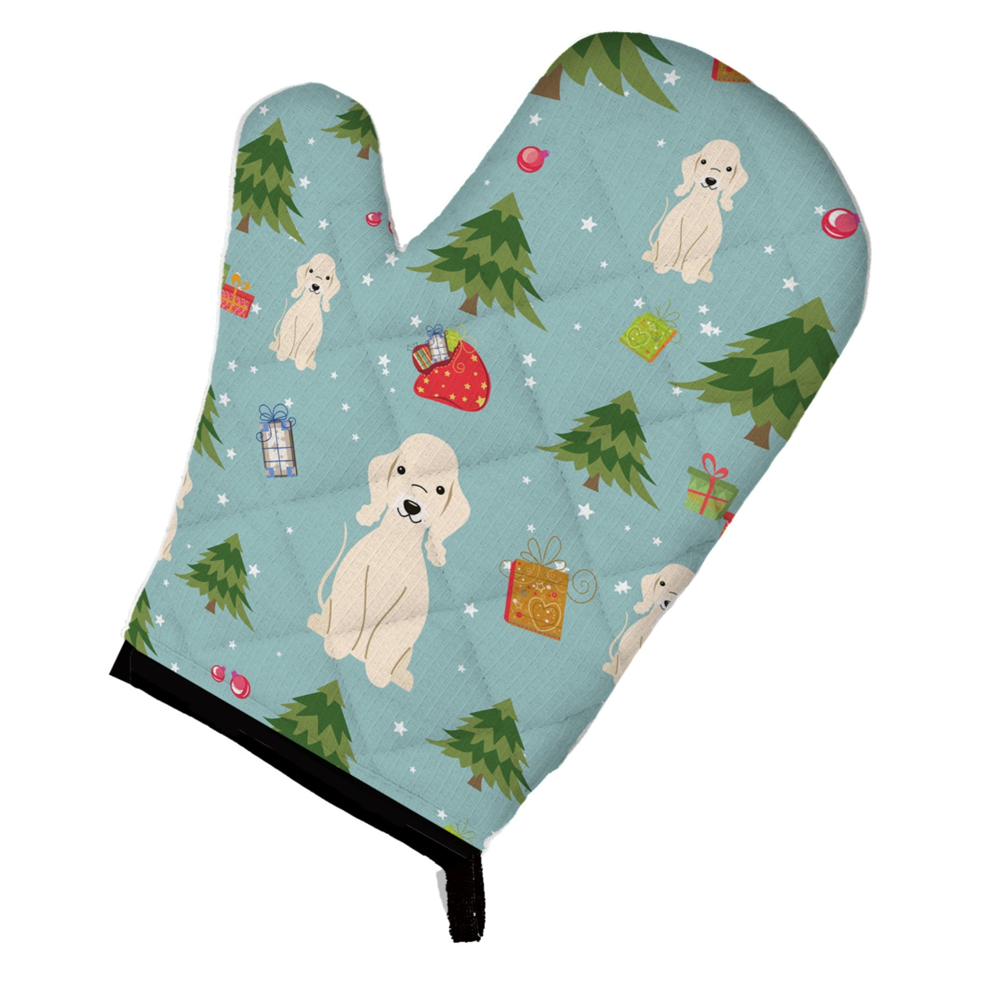 'Caroline'S Treasures Bb4751Ovmt Christmas Bedlington Terrier Sandy Oven Mitt, 12'''' By 8.5'''', Multicolor''