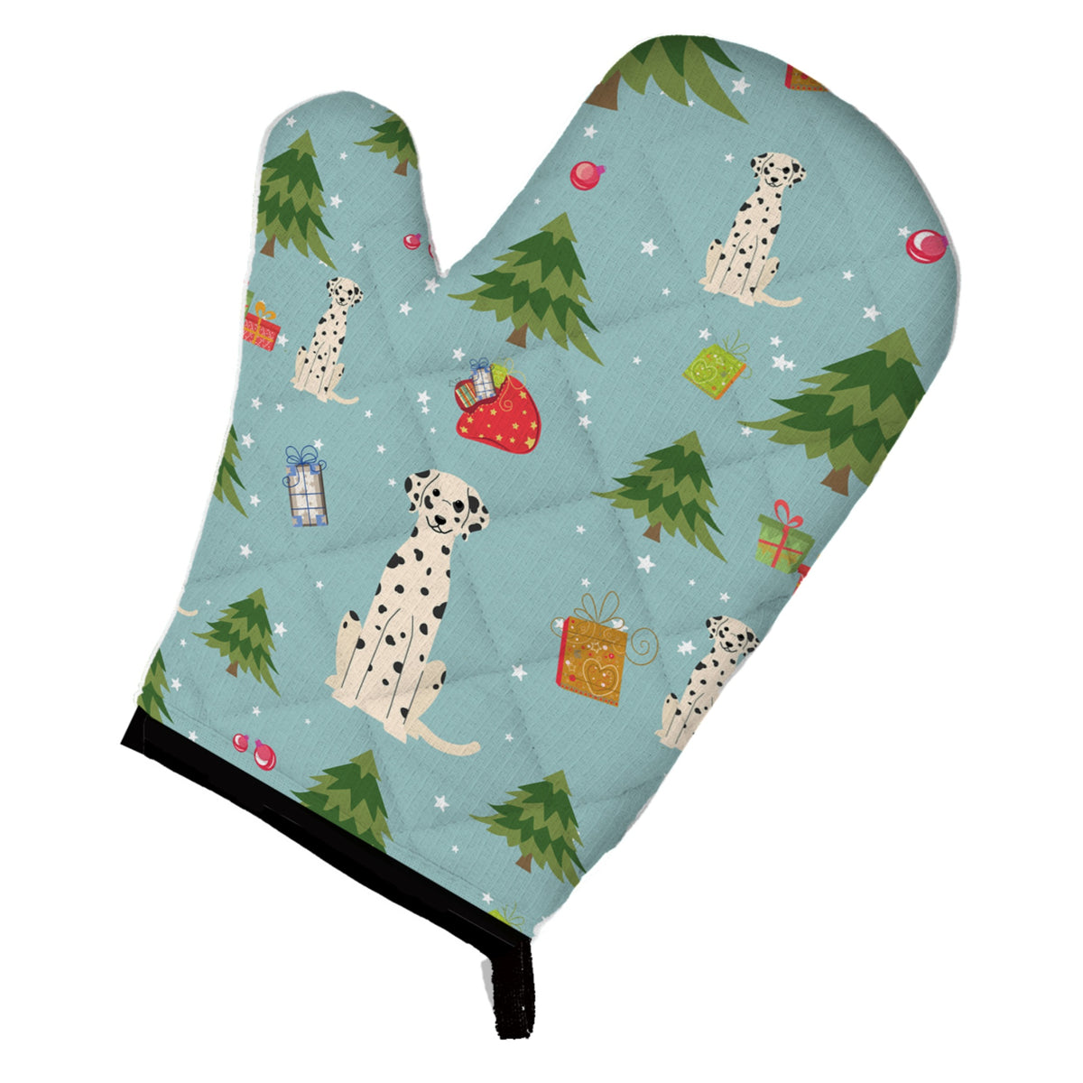 'Caroline'S Treasures Bb4757Ovmt Christmas Dalmatian Oven Mitt, 12'''' By 8.5'''', Multicolor''