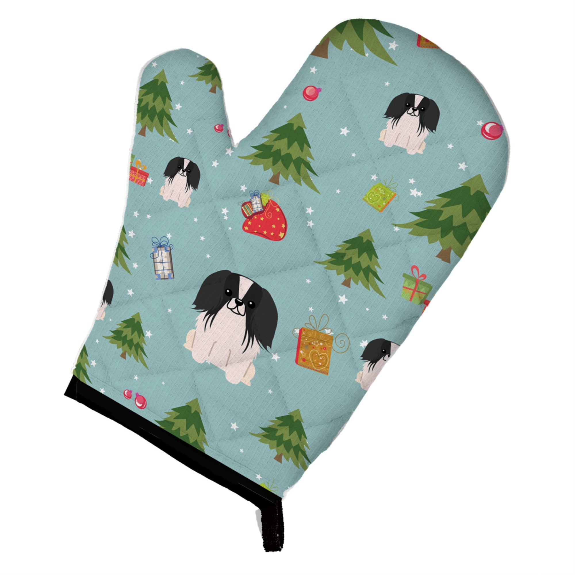 'Caroline'S Treasures Bb4765Ovmt Christmas Pekingnese Black White Oven Mitt, 12'''' By 8.5'''', Multicolor''