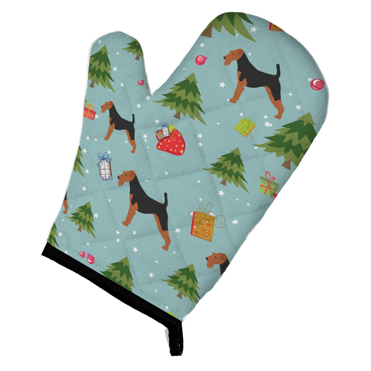 'Caroline'S Treasures Bb4809Ovmt Christmas Welsh Terrier Oven Mitt, 12'''' By 8.5'''', Multicolor''