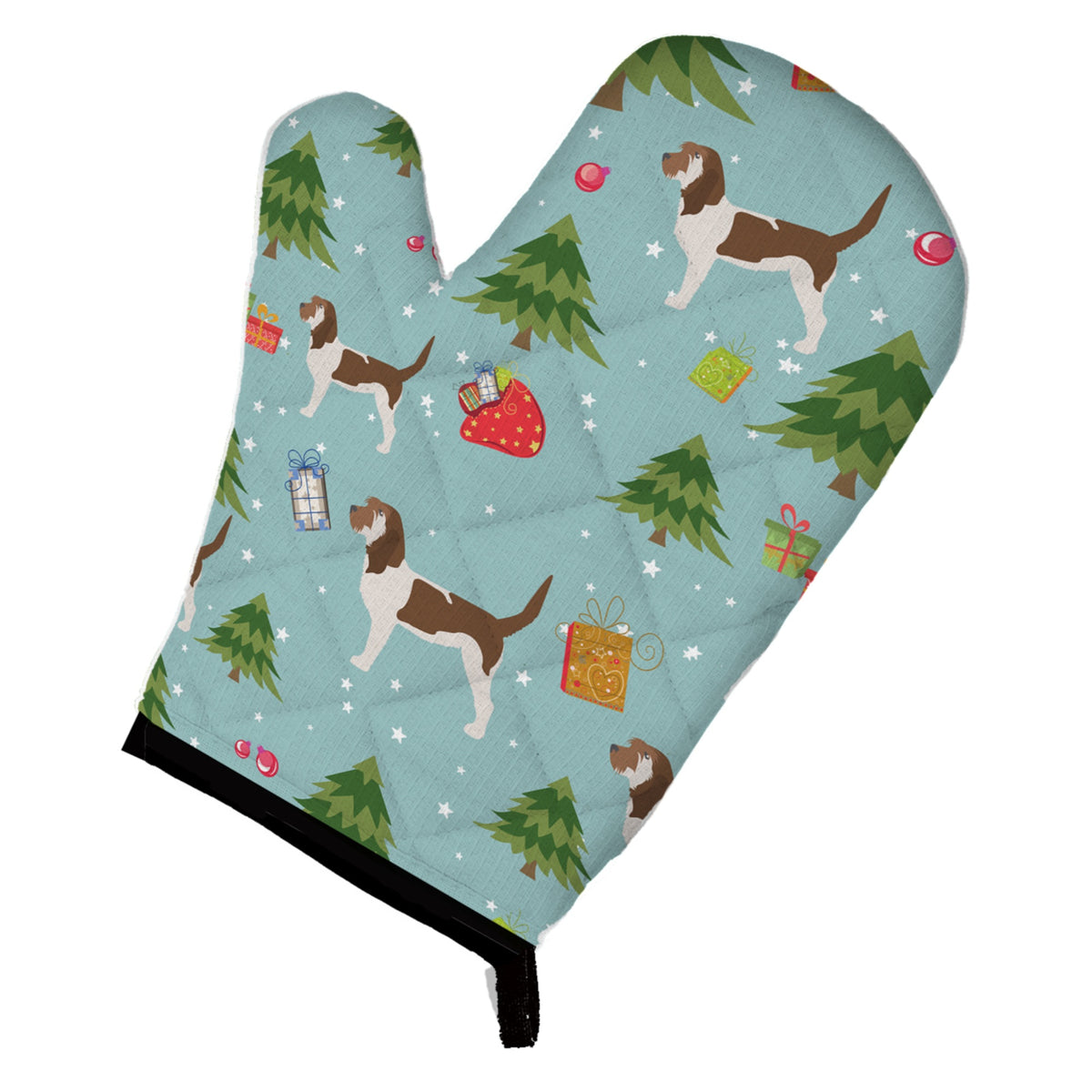 'Caroline'S Treasures Bb4814Ovmt Christmas Grand Basset Griffon Vendeen Oven Mitt, 12'''' By 8.5'''', Multicolor''