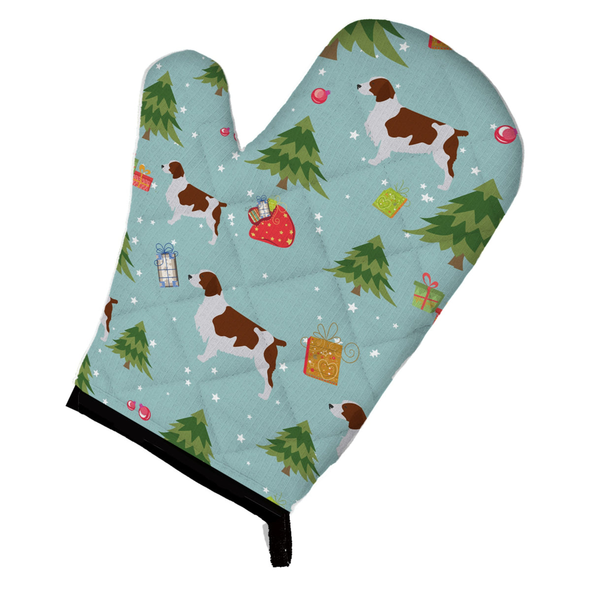 'Caroline'S Treasures Bb4824Ovmt Christmas Welsh Springer Spaniel Oven Mitt, 12'''' By 8.5'''', Multicolor''