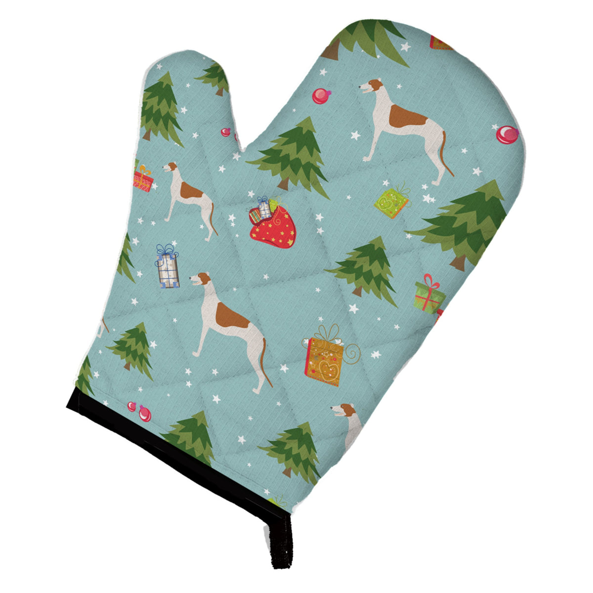 'Caroline'S Treasures Bb4829Ovmt Christmas Greyhound Oven Mitt, 12'''' By 8.5'''', Multicolor''