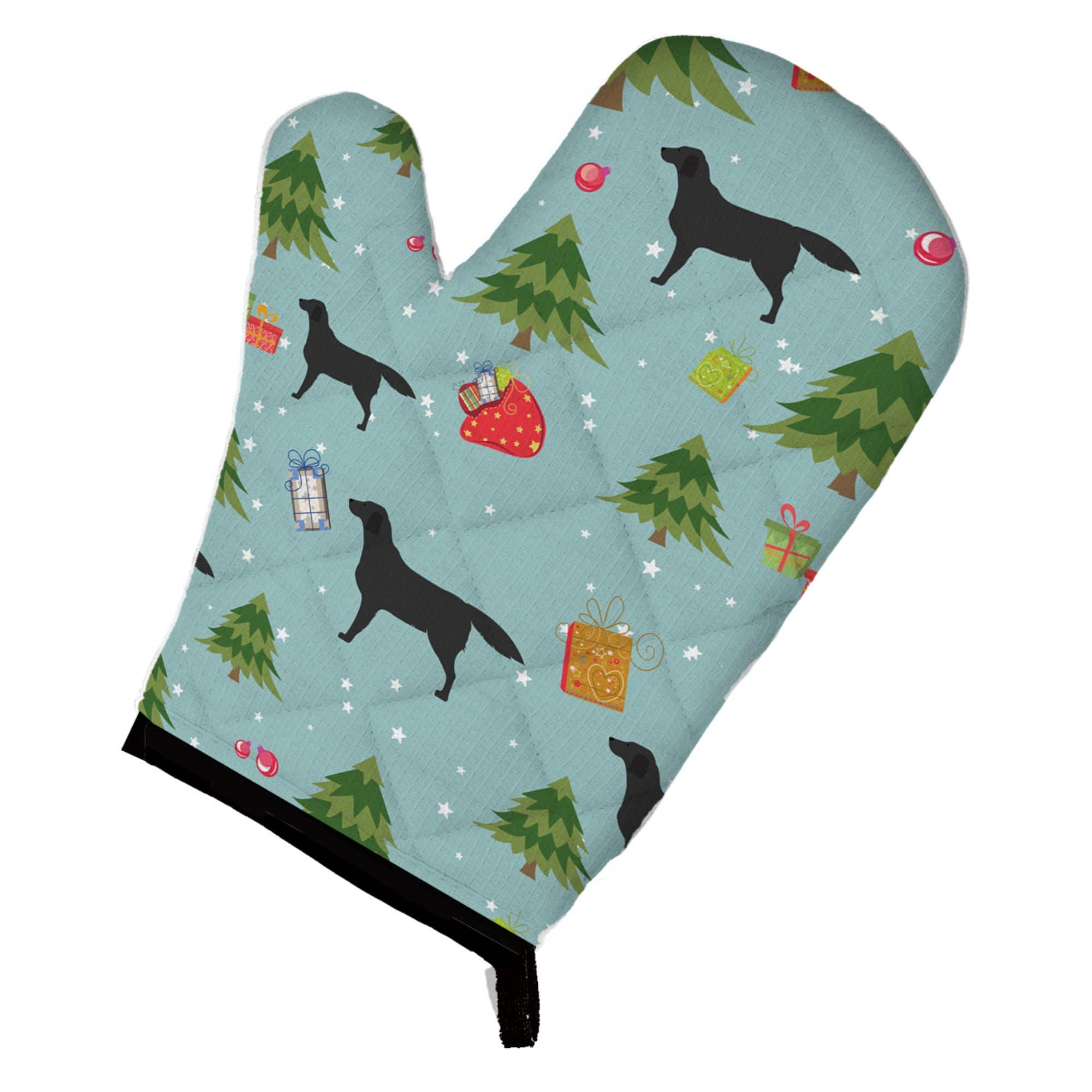 'Caroline'S Treasures Bb4832Ovmt Christmas Black Labrador Retriever Oven Mitt, 12'''' By 8.5'''', Multicolor''