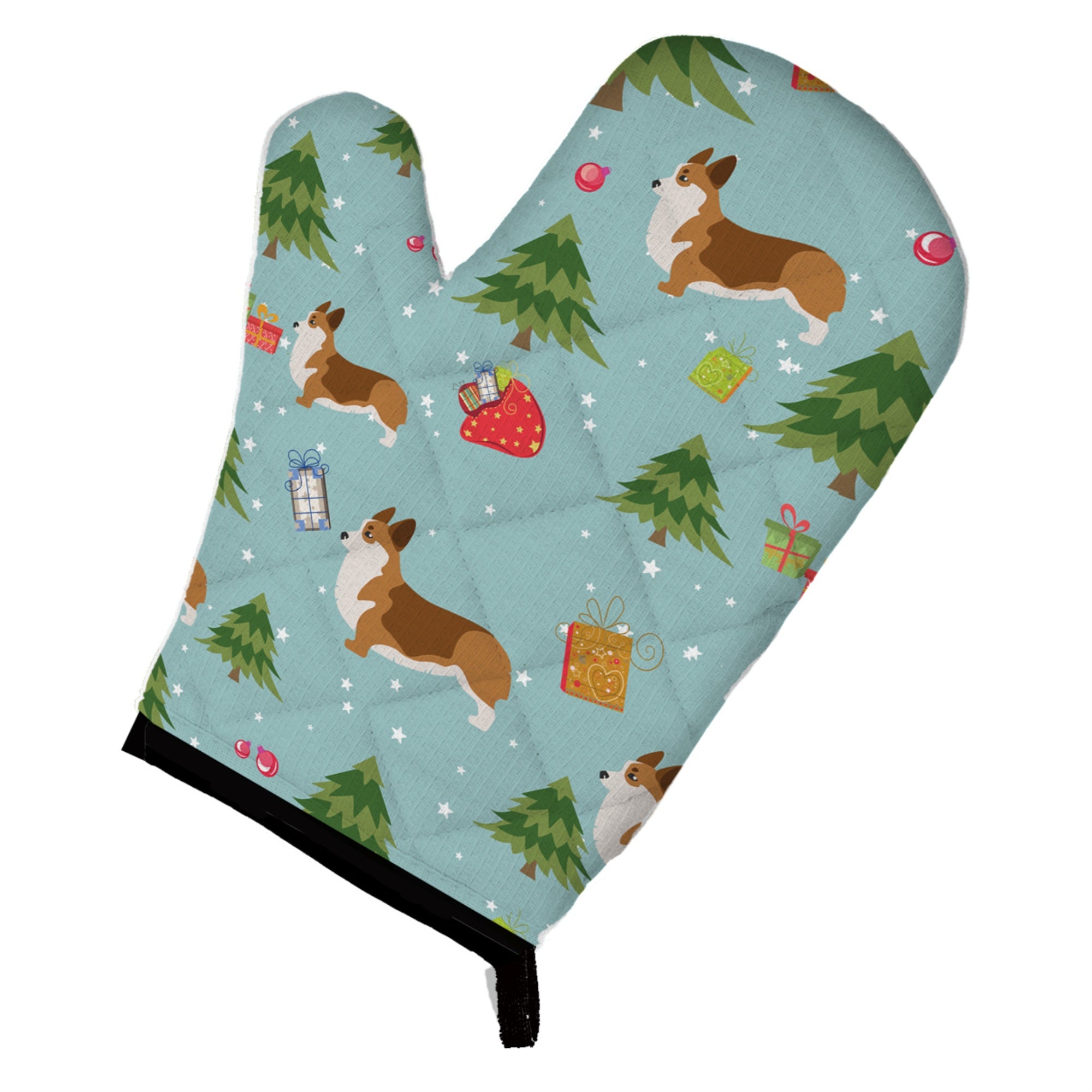 'Caroline'S Treasures Bb4844Ovmt Christmas Corgi Oven Mitt, 12'''' By 8.5'''', Multicolor''