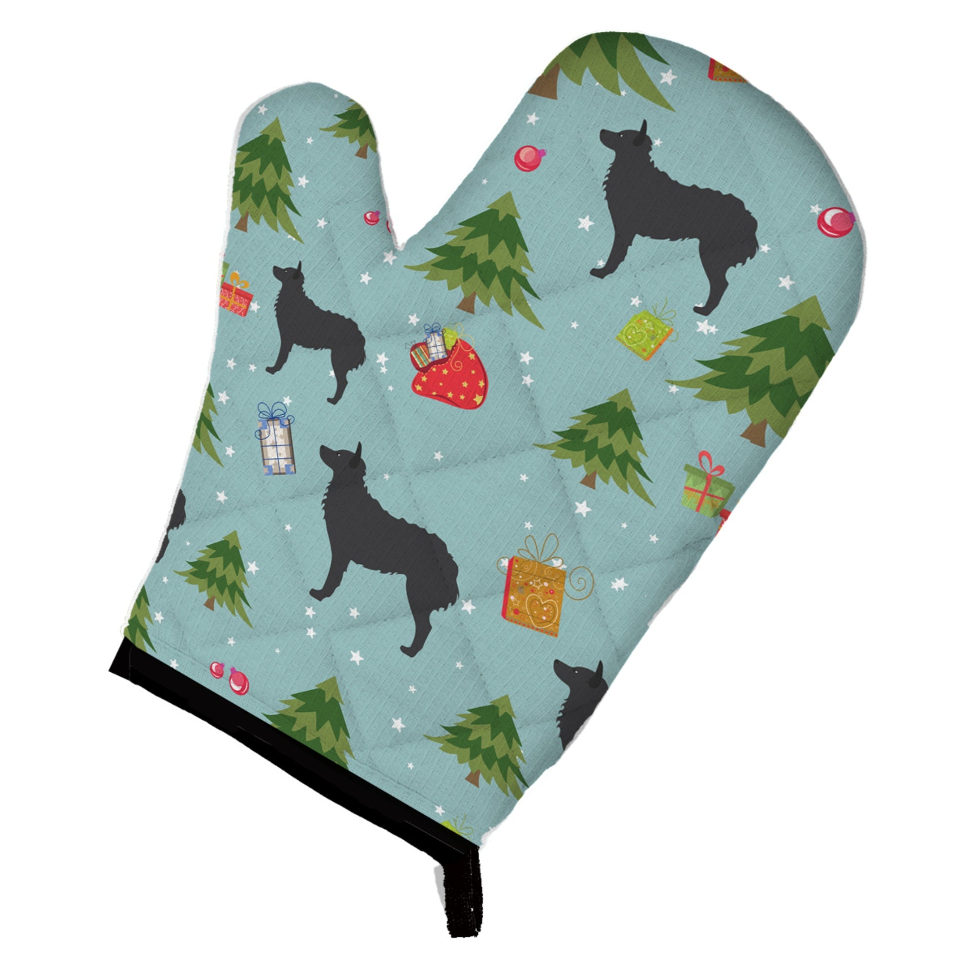 'Caroline'S Treasures Bb4845Ovmt Christmas Croatian Sheepdog Oven Mitt, 12'''' By 8.5'''', Multicolor''