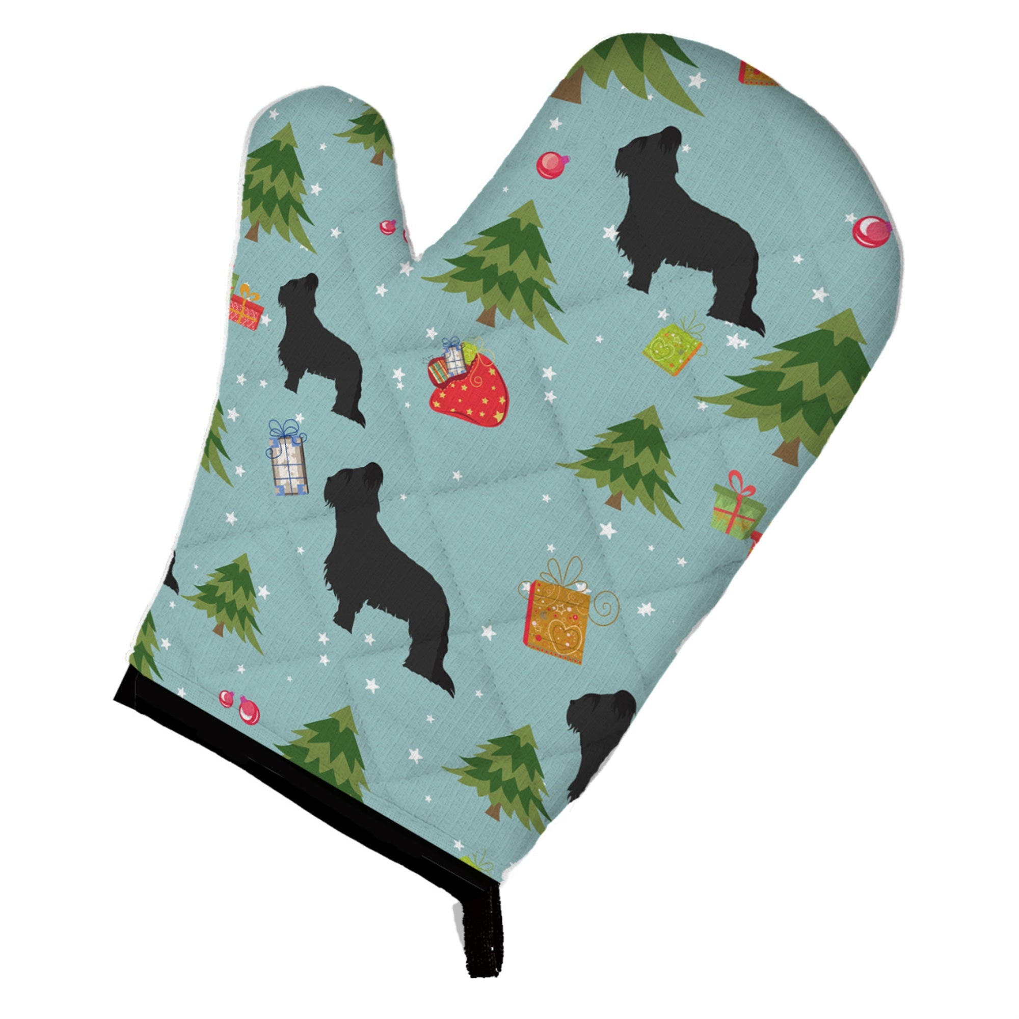 'Caroline'S Treasures Bb4850Ovmt Christmas Briard Oven Mitt, 12'''' By 8.5'''', Multicolor''