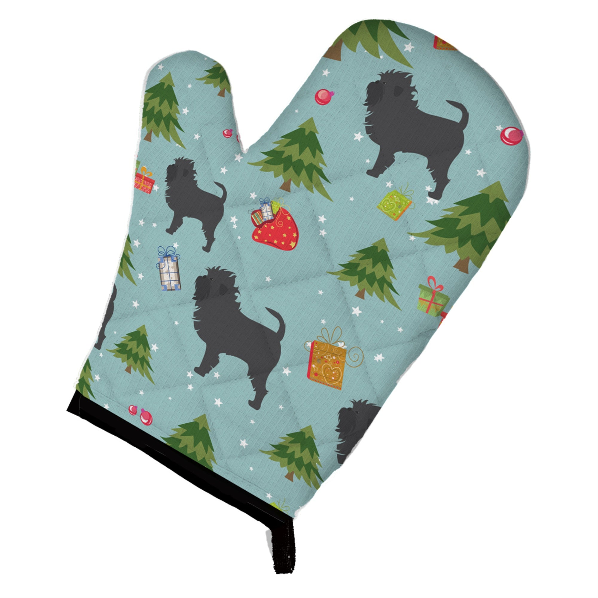 'Caroline'S Treasures Bb4872Ovmt Christmas Affenpinscher Oven Mitt, 12'''' By 8.5'''', Multicolor''